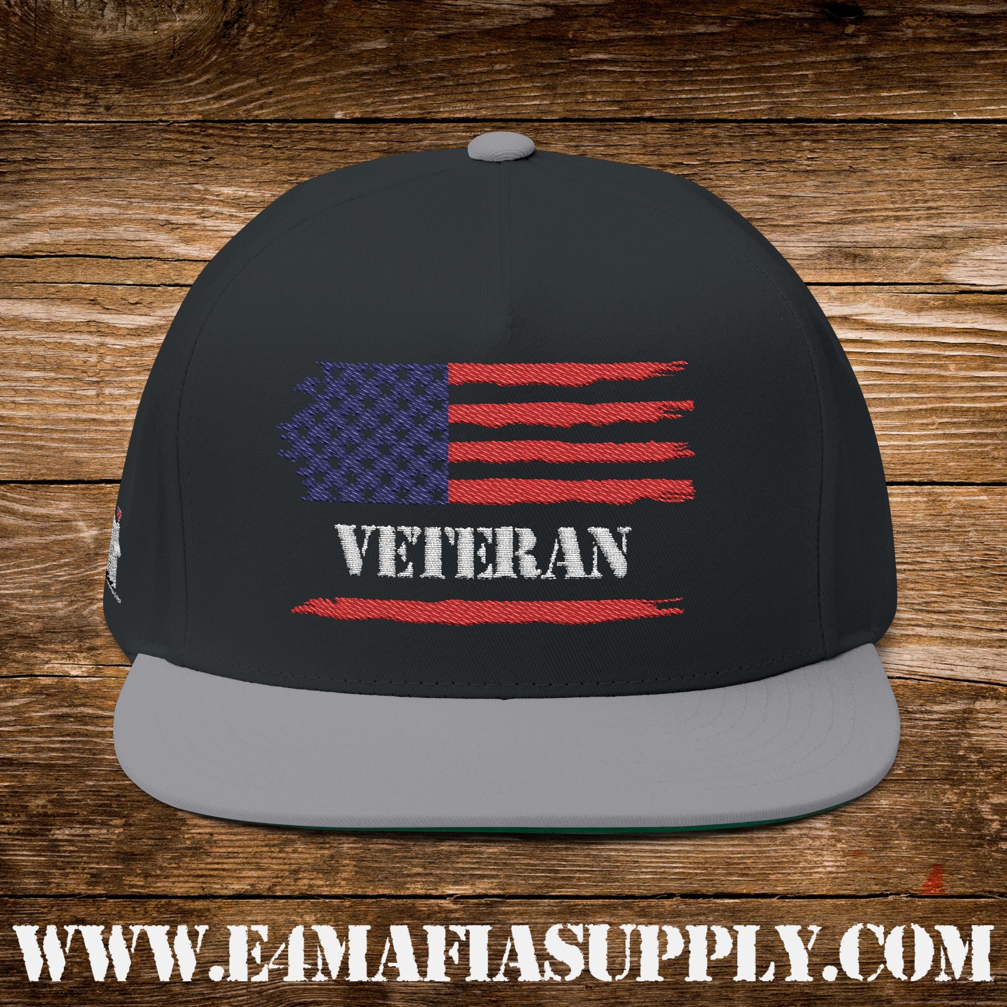 Zero Regrets, Just Deployments” – Patriotic Veteran Flat Bill Cap