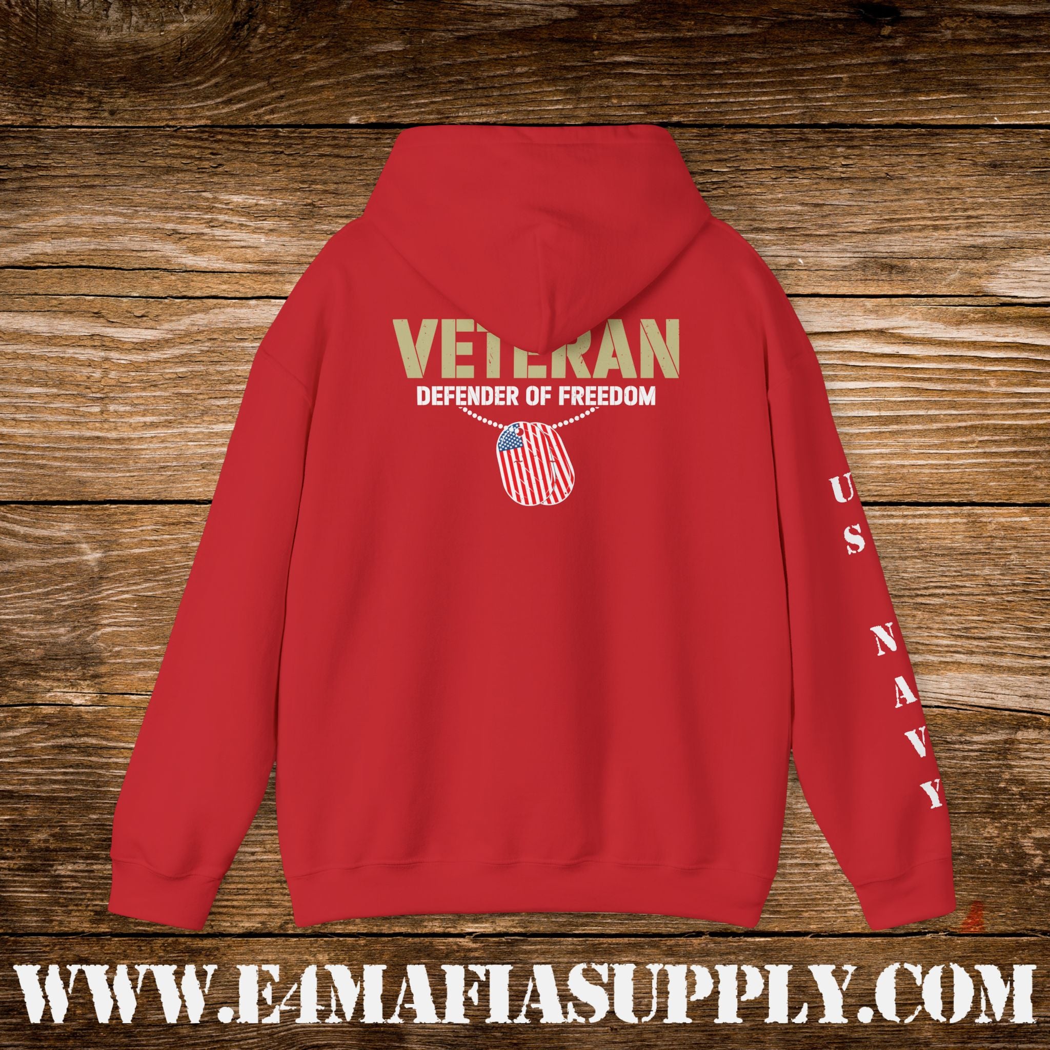 Veteran – Defender of Freedom – US Navy Hoodie