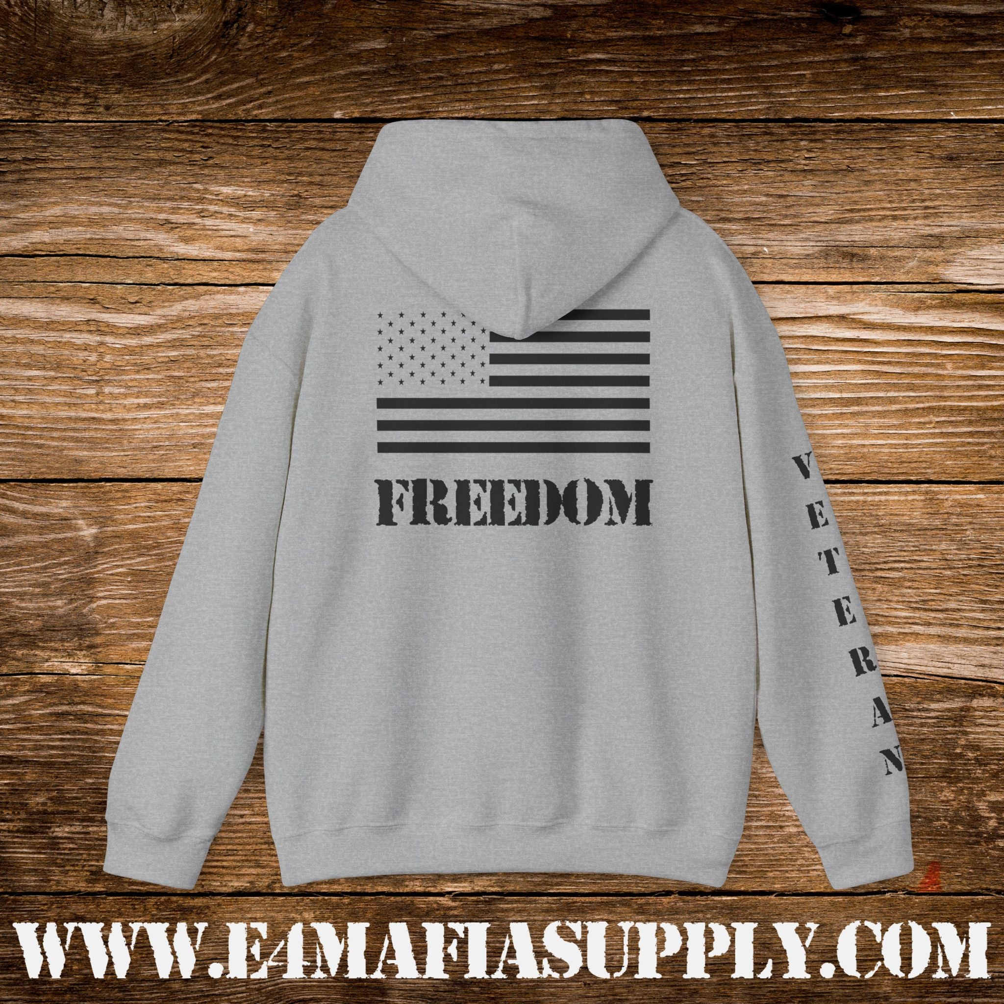 “Freedom Flag” Patriotic Veteran Hoodie