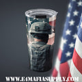 Guarding the Flag — Patriotic Soldier Tumbler That Honors Duty and Devotion