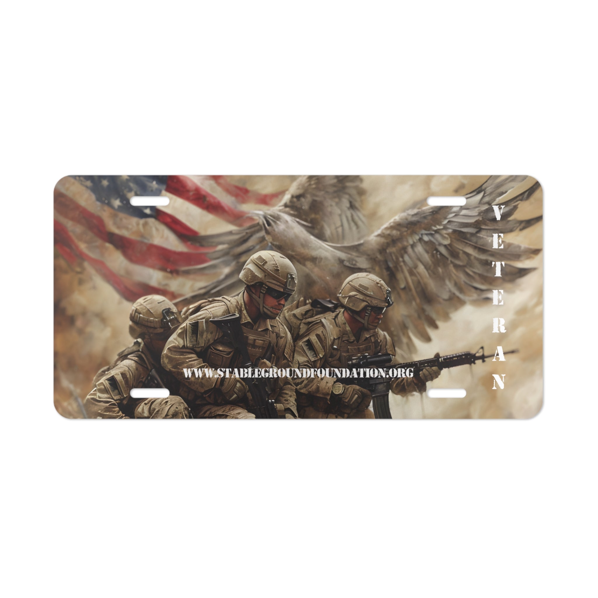 Guardian of Freedom – Angel Soldier Veteran License Plate