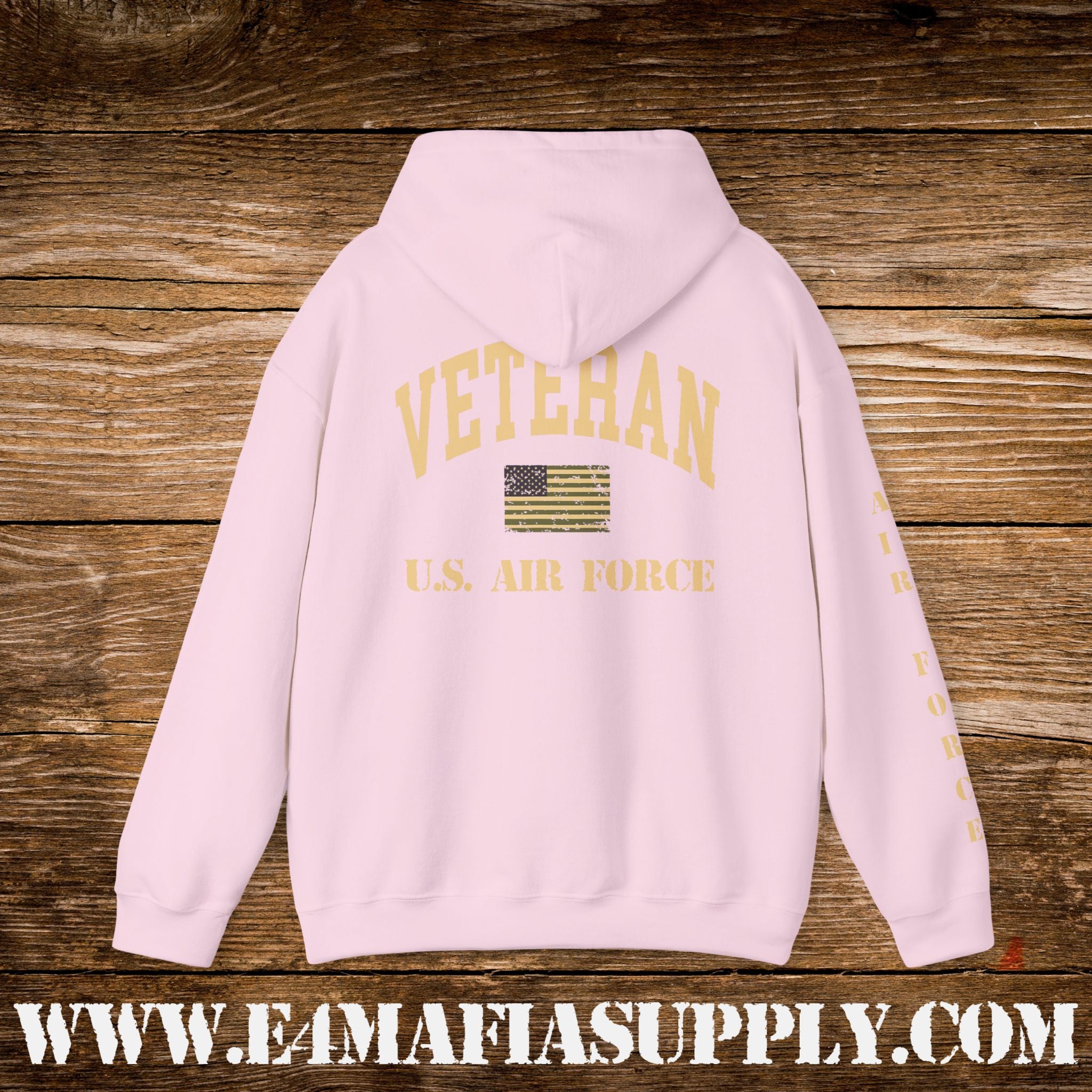 “U.S. Air Force Veteran Flag” Military Pride Hoodie