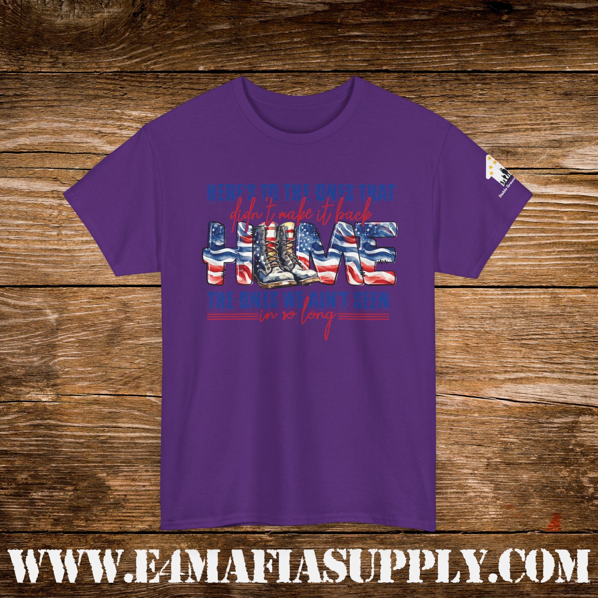 “Here’s to the Ones That Didn’t Make It Home” – Patriotic Memorial Veteran T-Shirt