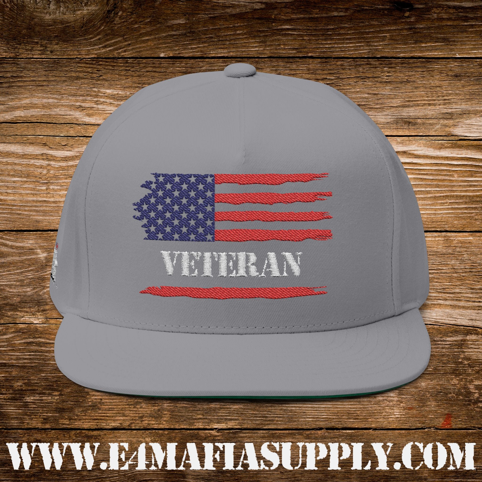 Zero Regrets, Just Deployments” – Patriotic Veteran Flat Bill Cap