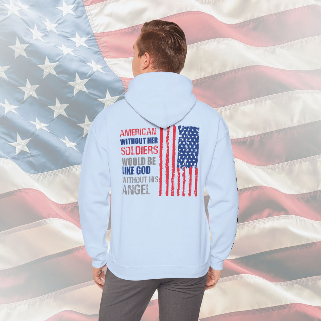 “America Without Her Soldiers” Patriotic Veteran Hoodie