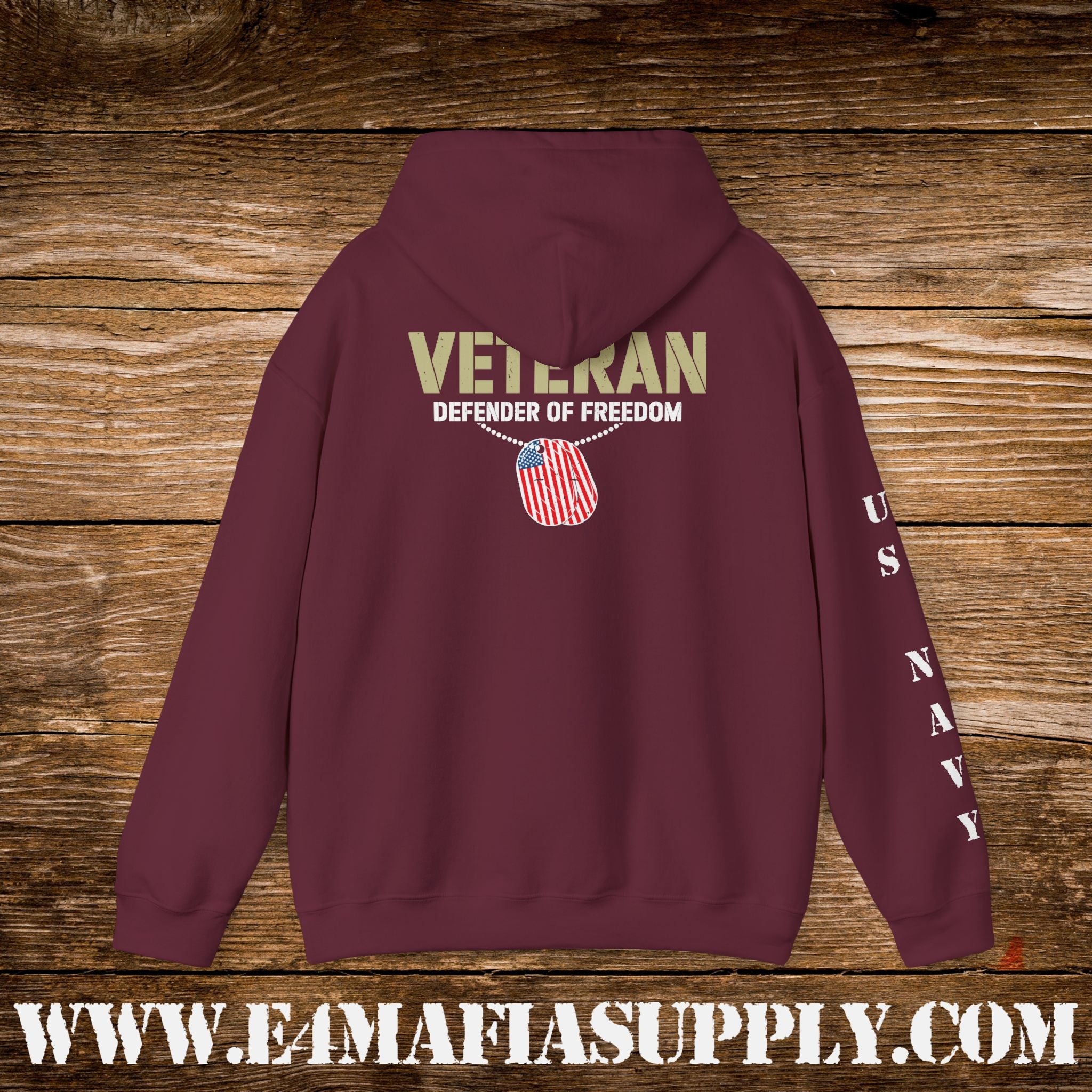 Veteran – Defender of Freedom – US Navy Hoodie