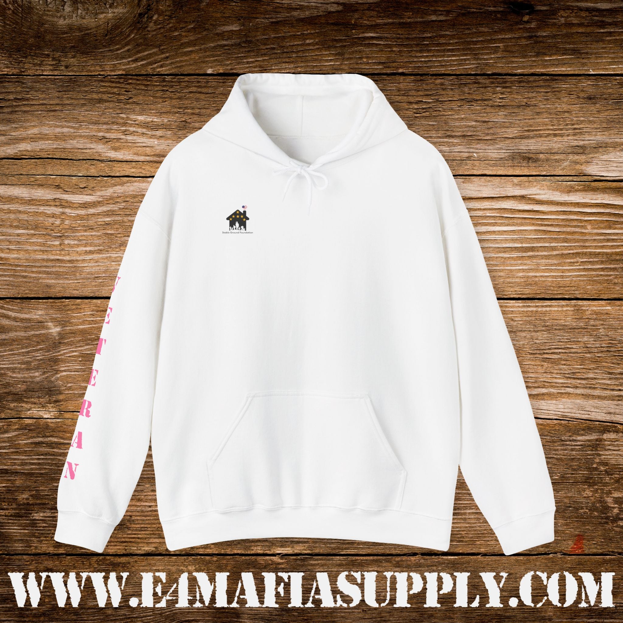 Female Veteran With Three Sides Hoodie