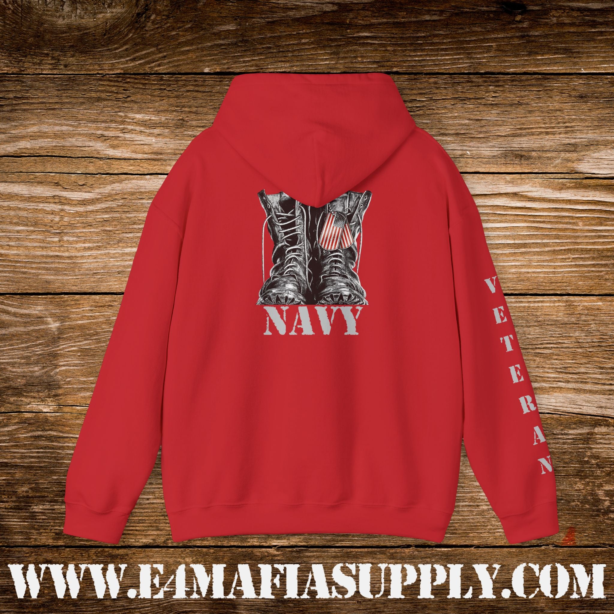 U.S. Navy Combat Boots Veteran Hoodie