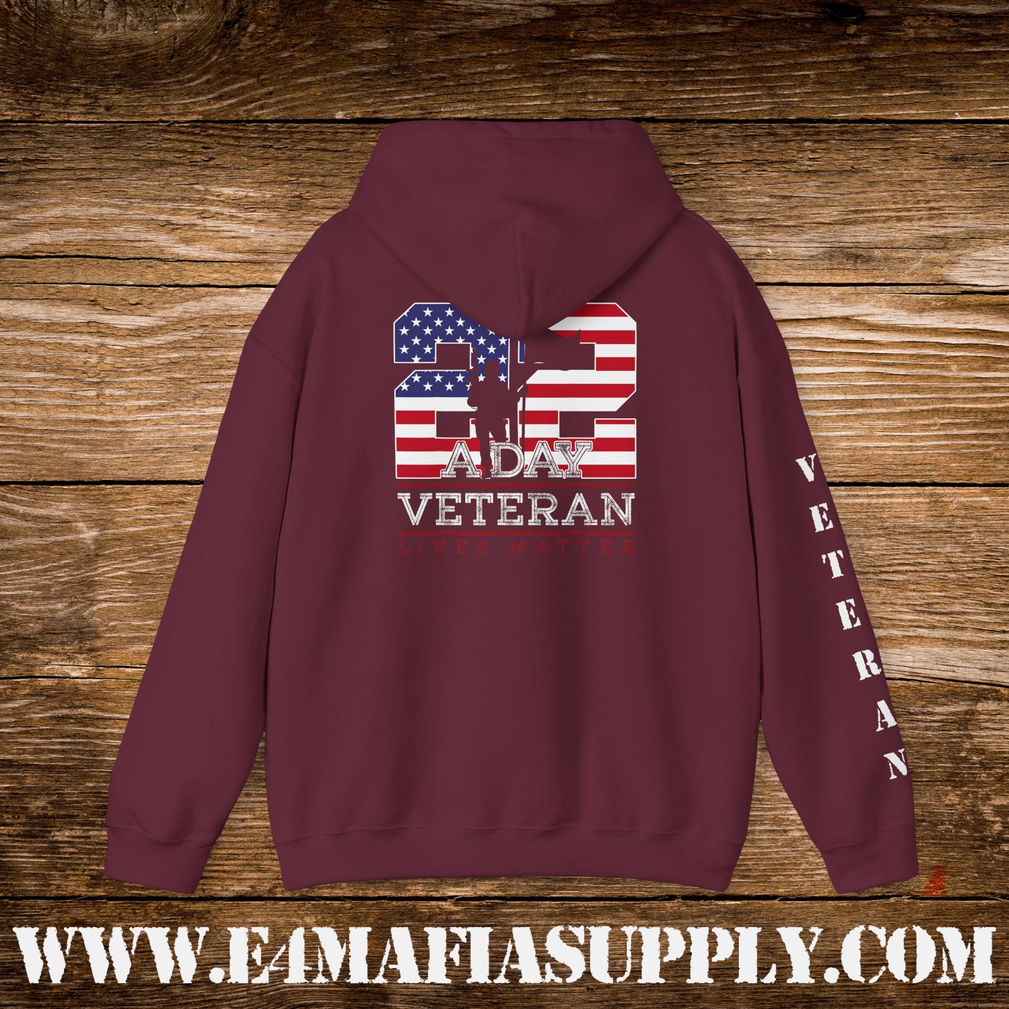 22 A Day Veteran Lives Matter Hoodie