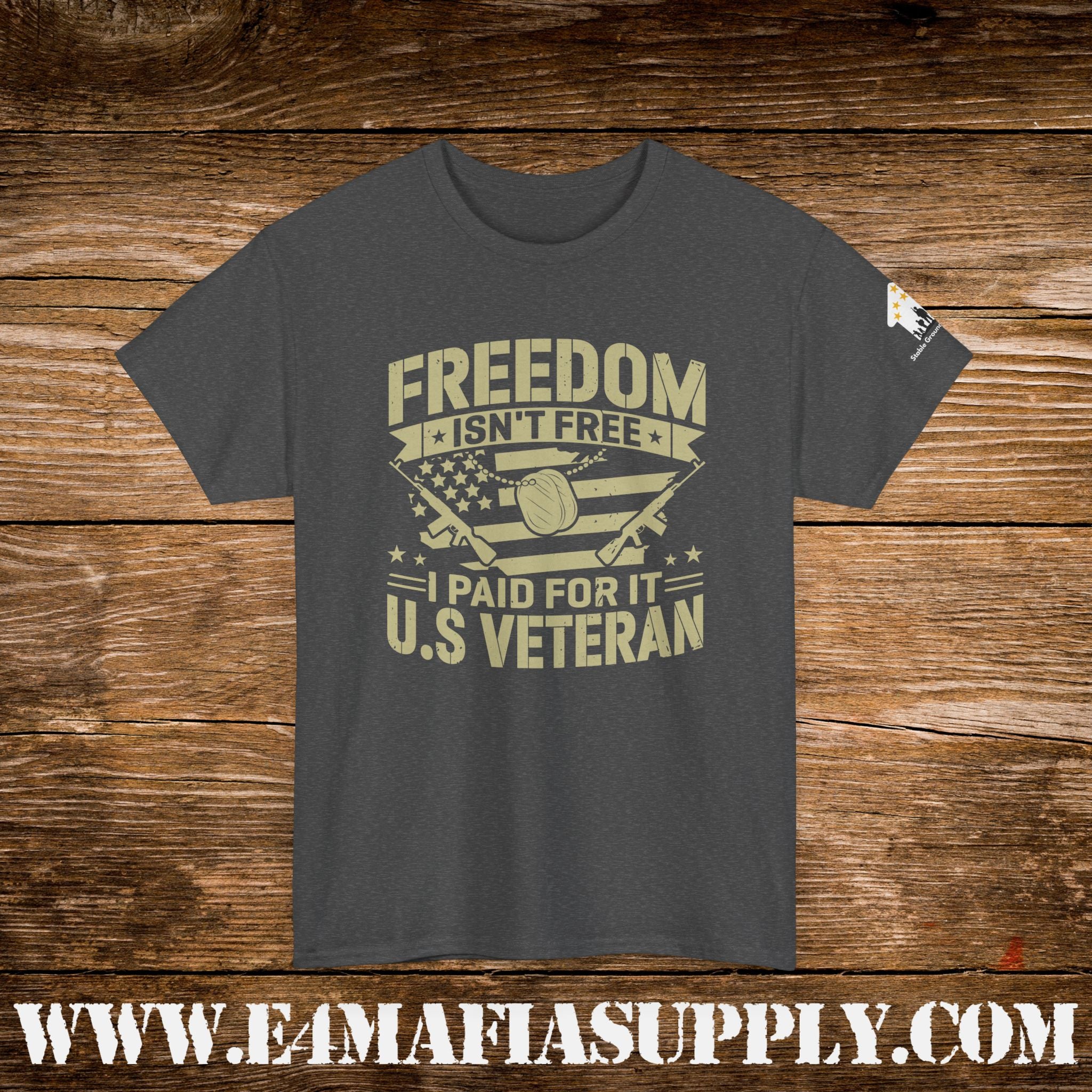 “Freedom Isn’t Free – I Paid for It” – U.S. Veteran Patriotic Military T-Shirt