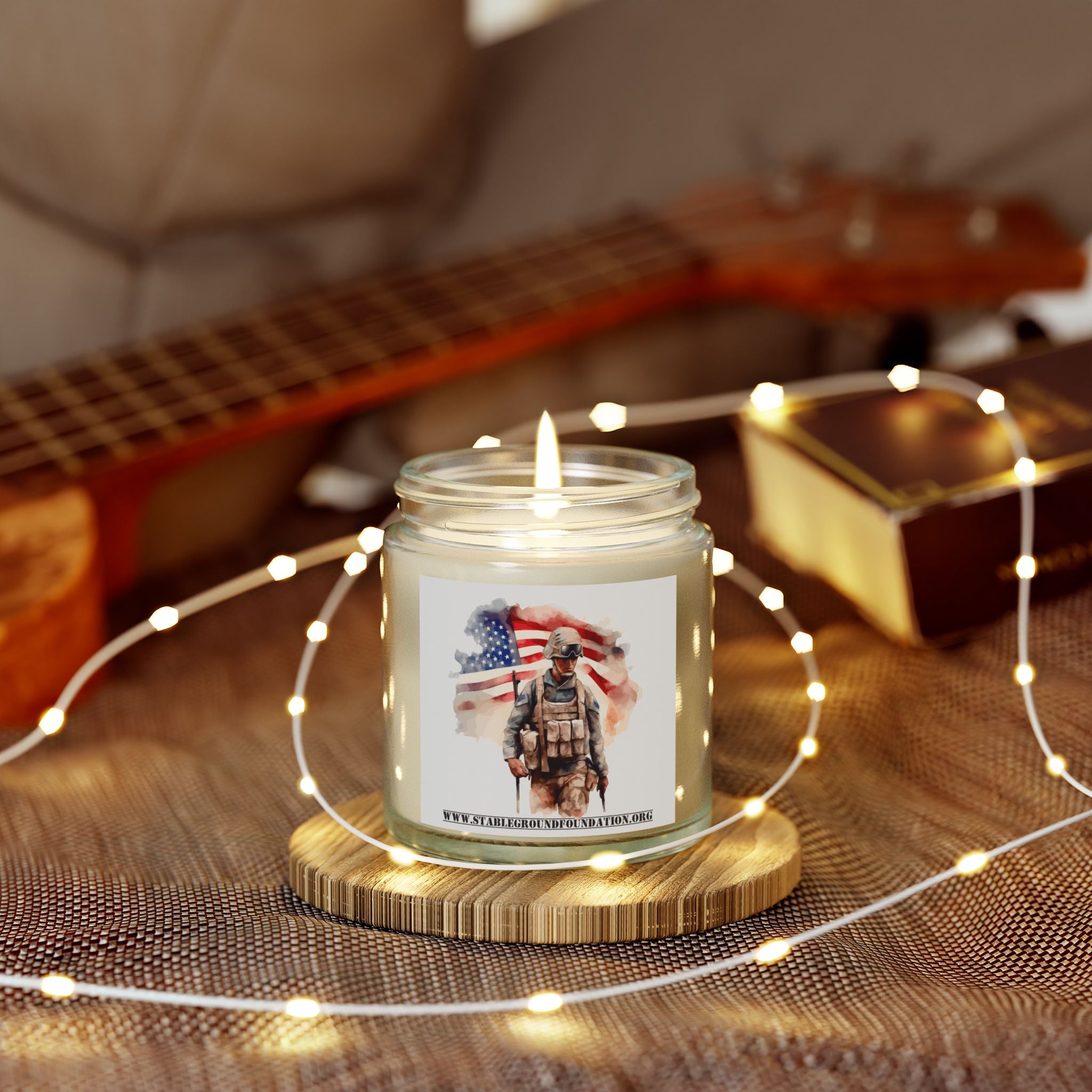 American Soldier Candle – Standing for Freedom and Honor