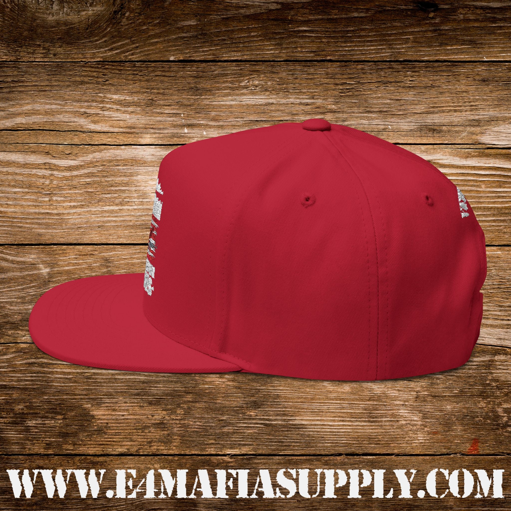 “I’m a Veteran – My Oath Never Expires” Patriotic Flat Bill Cap with American Flag