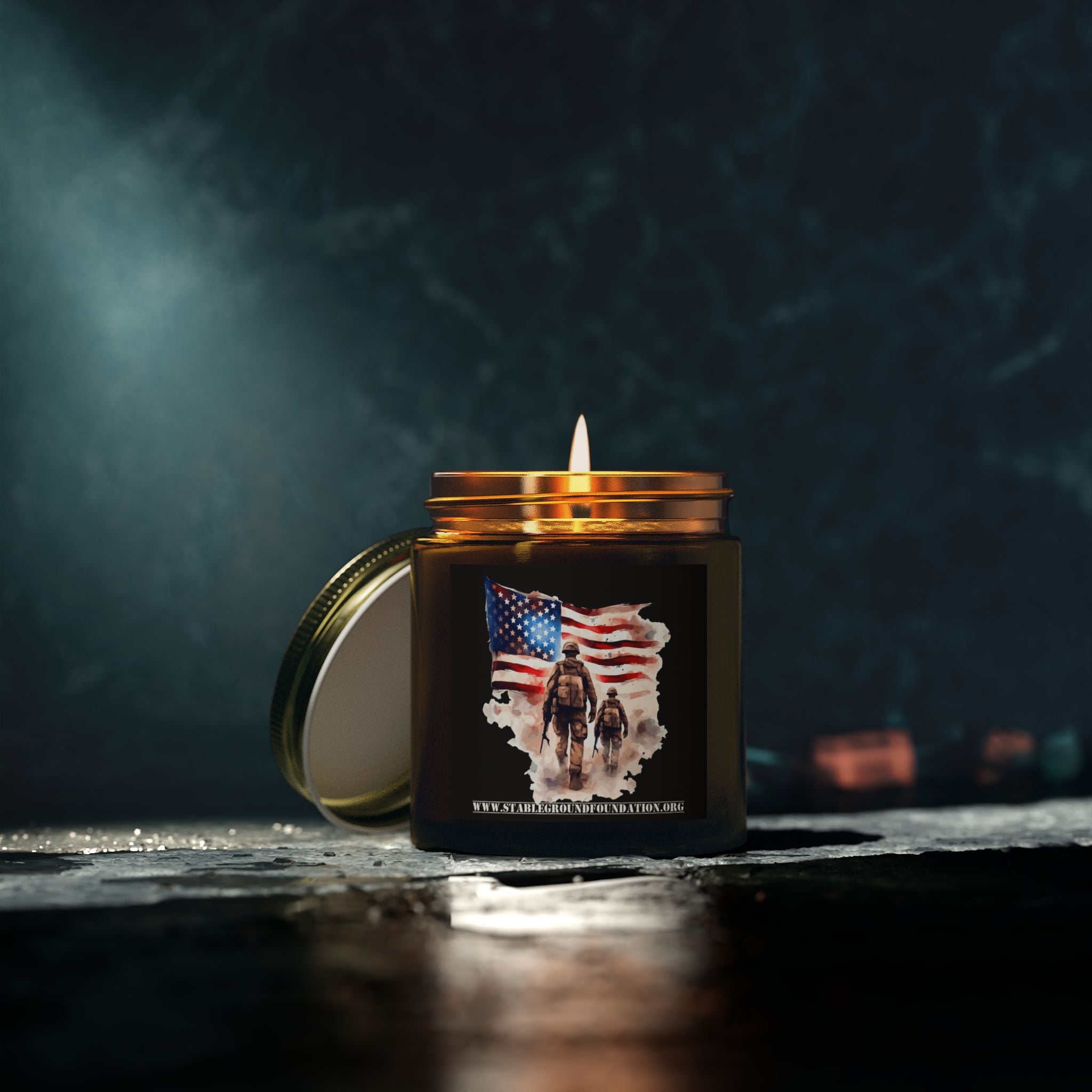 Brothers in Arms Candle – United Under the Flag