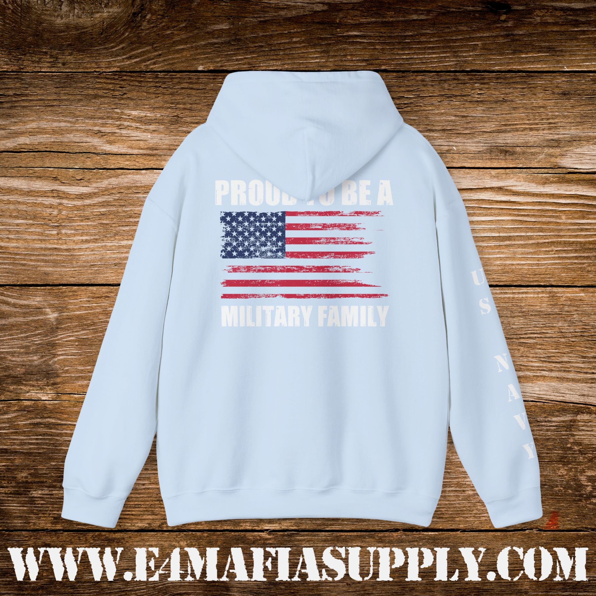 Proud to Be a Military Family – US Navy Hoodie