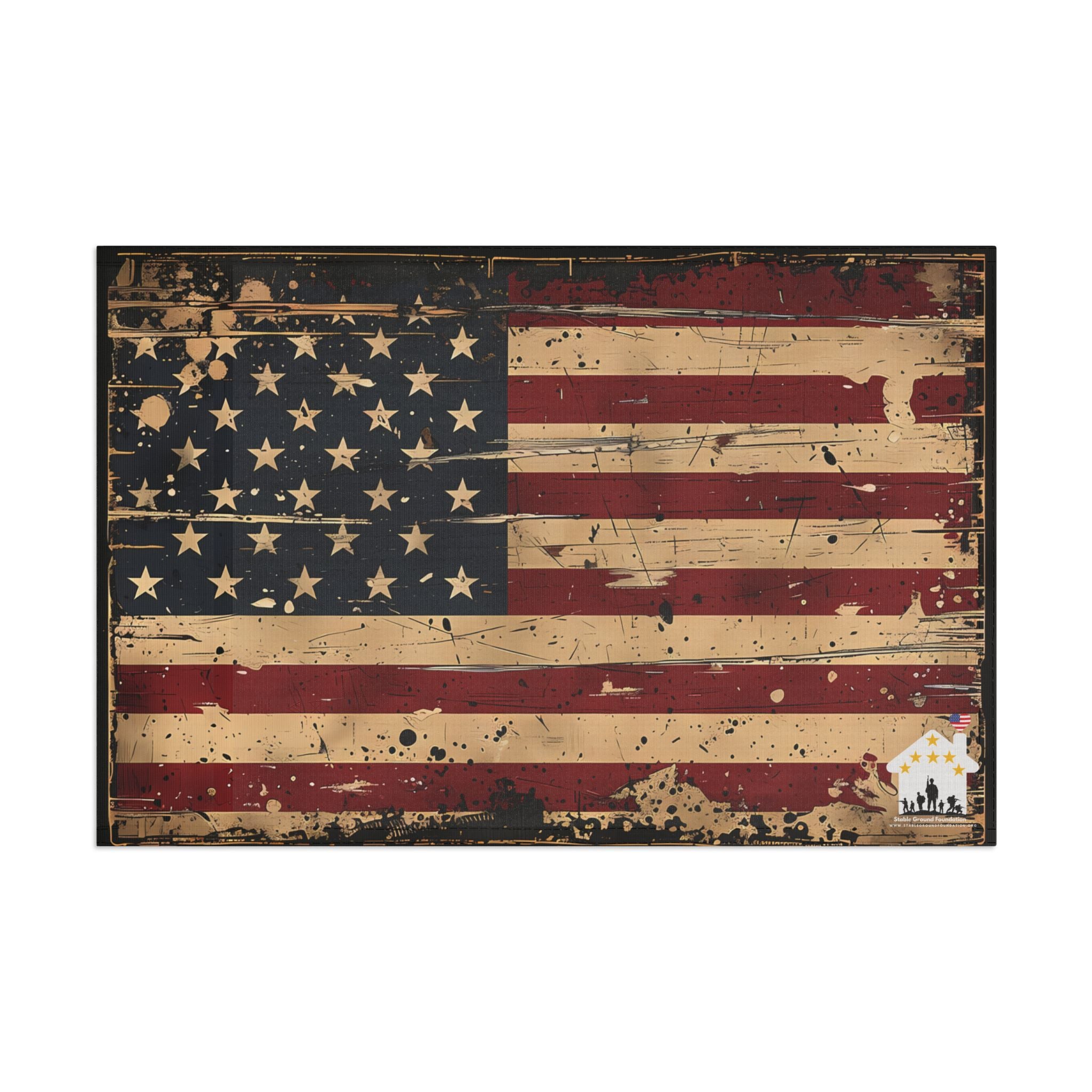 Rustic American Flag — Vintage Patriotic Flag for Proud Americans