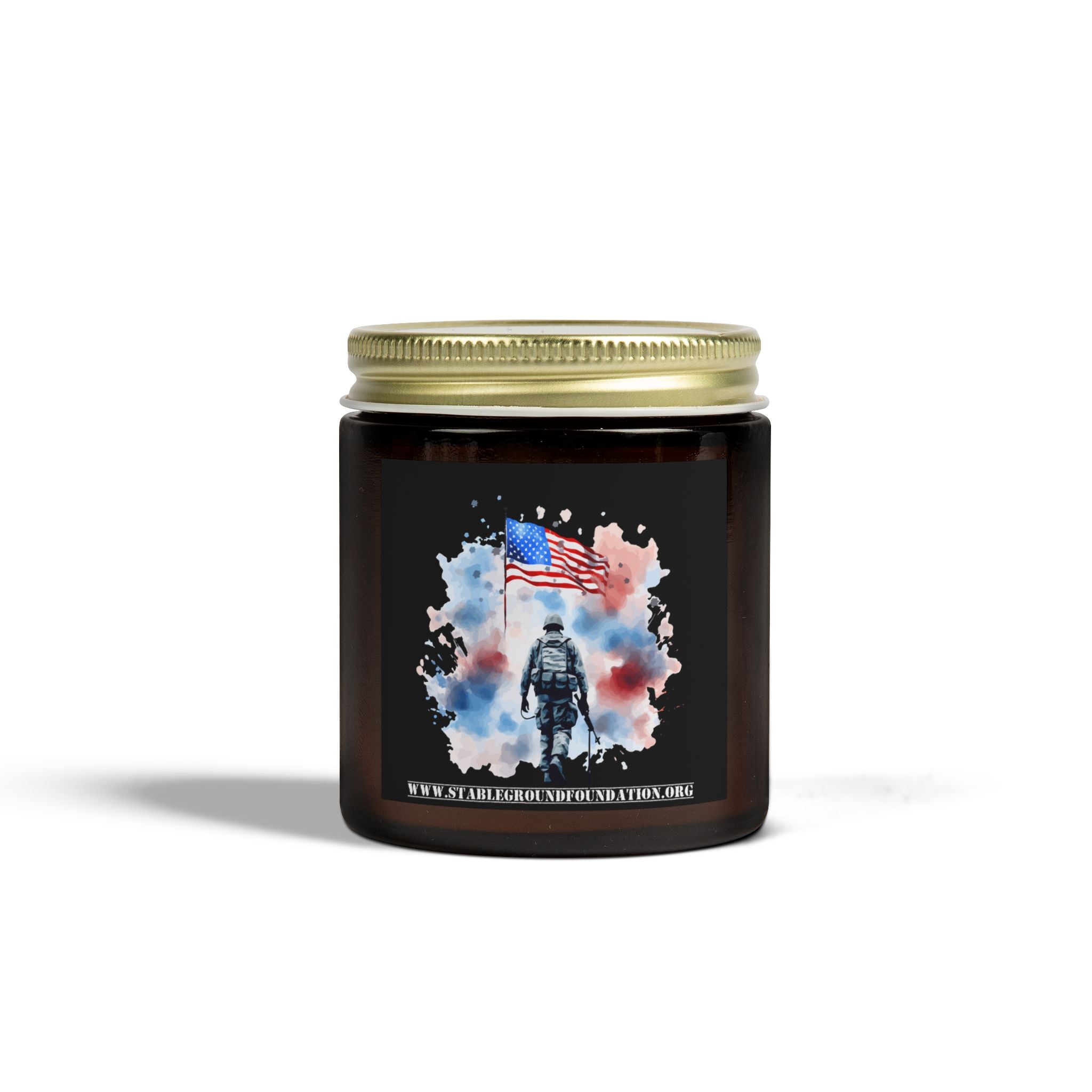 Brothers in Arms Candle – Honoring Our Veterans and American Pride