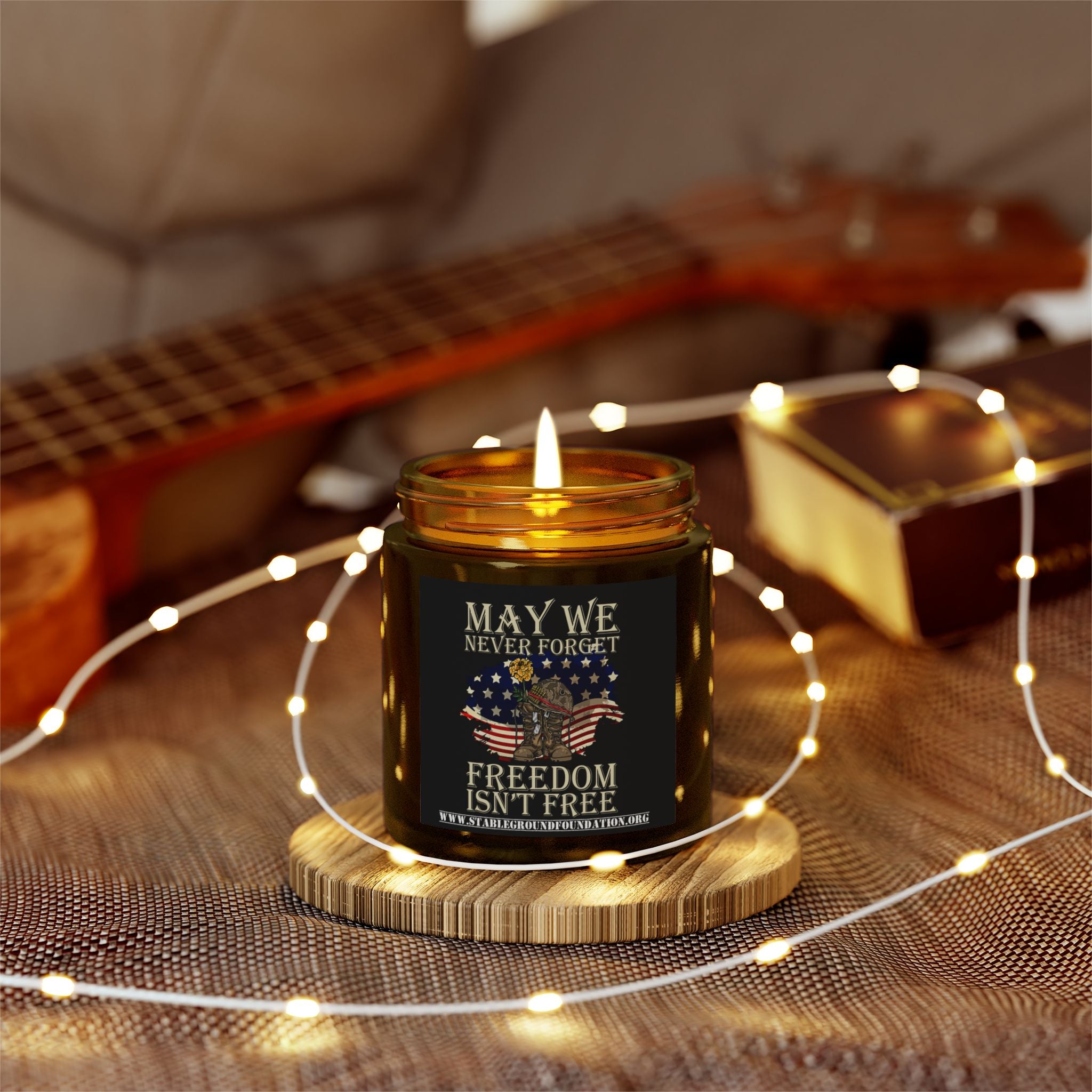 Freedom Isn’t Free Candle | Patriotic Remembrance Gift for Veterans