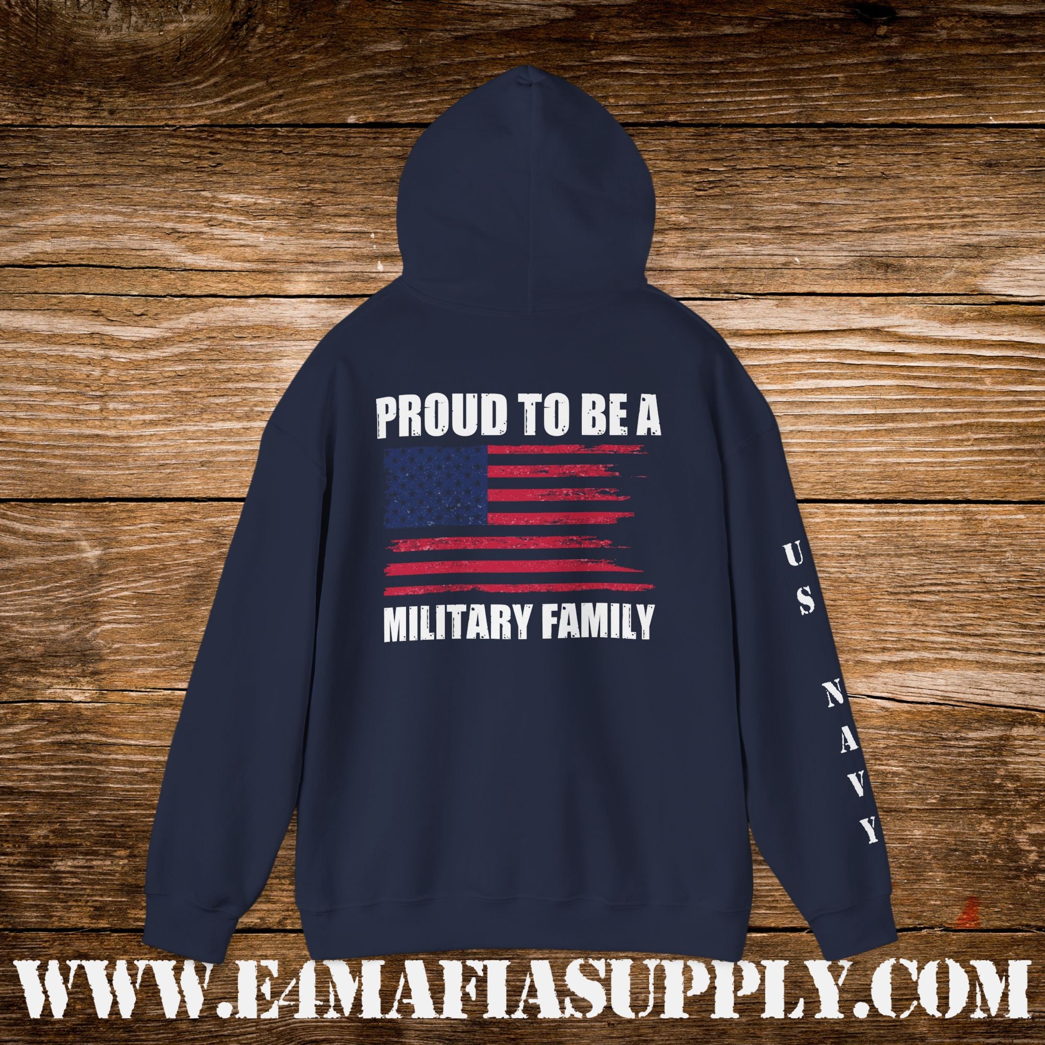 Proud to Be a Military Family – US Navy Hoodie