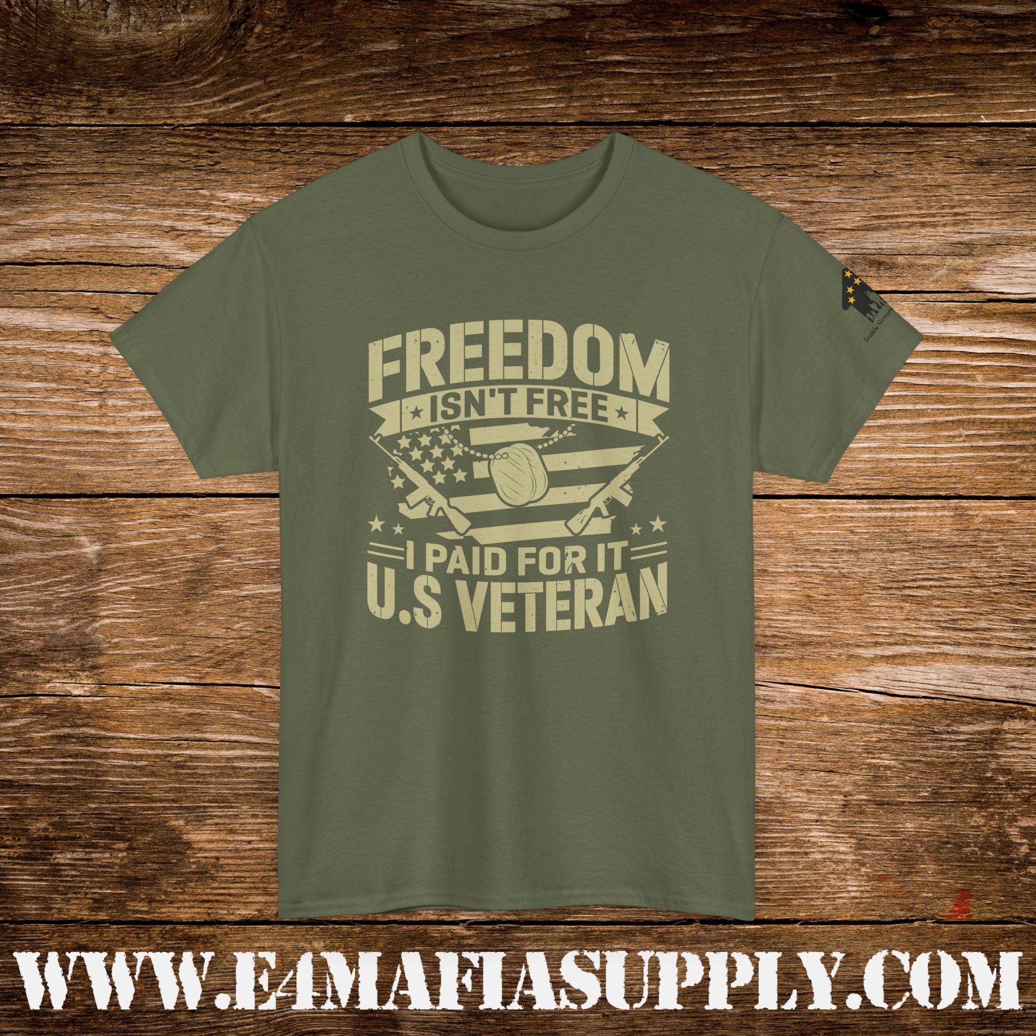 “Freedom Isn’t Free – I Paid for It” – U.S. Veteran Patriotic Military T-Shirt