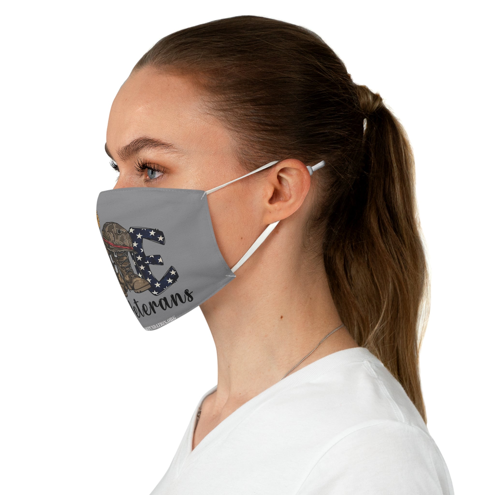 Love Our Veterans – Battlefield Cross Patriotic Face Mask