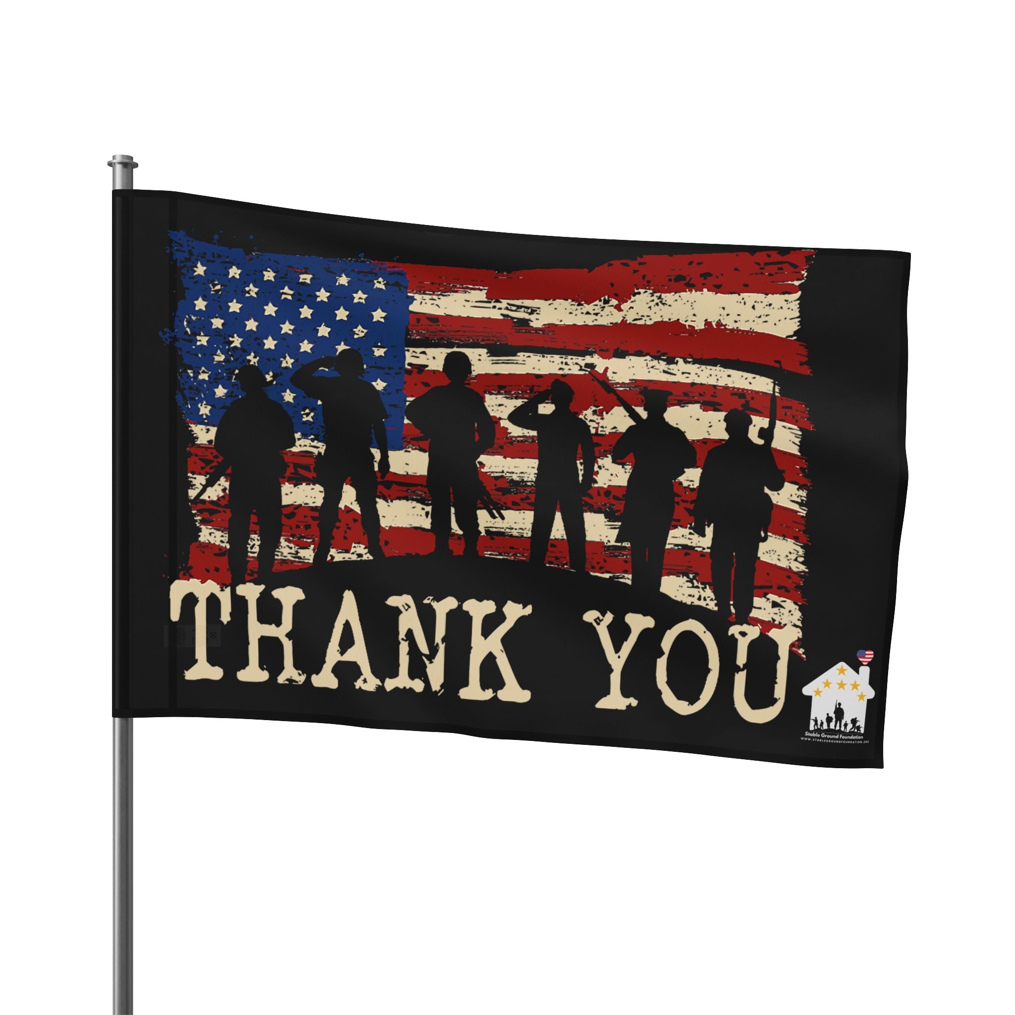Thank You Veterans — Patriotic American Flag Honoring Our Heroes