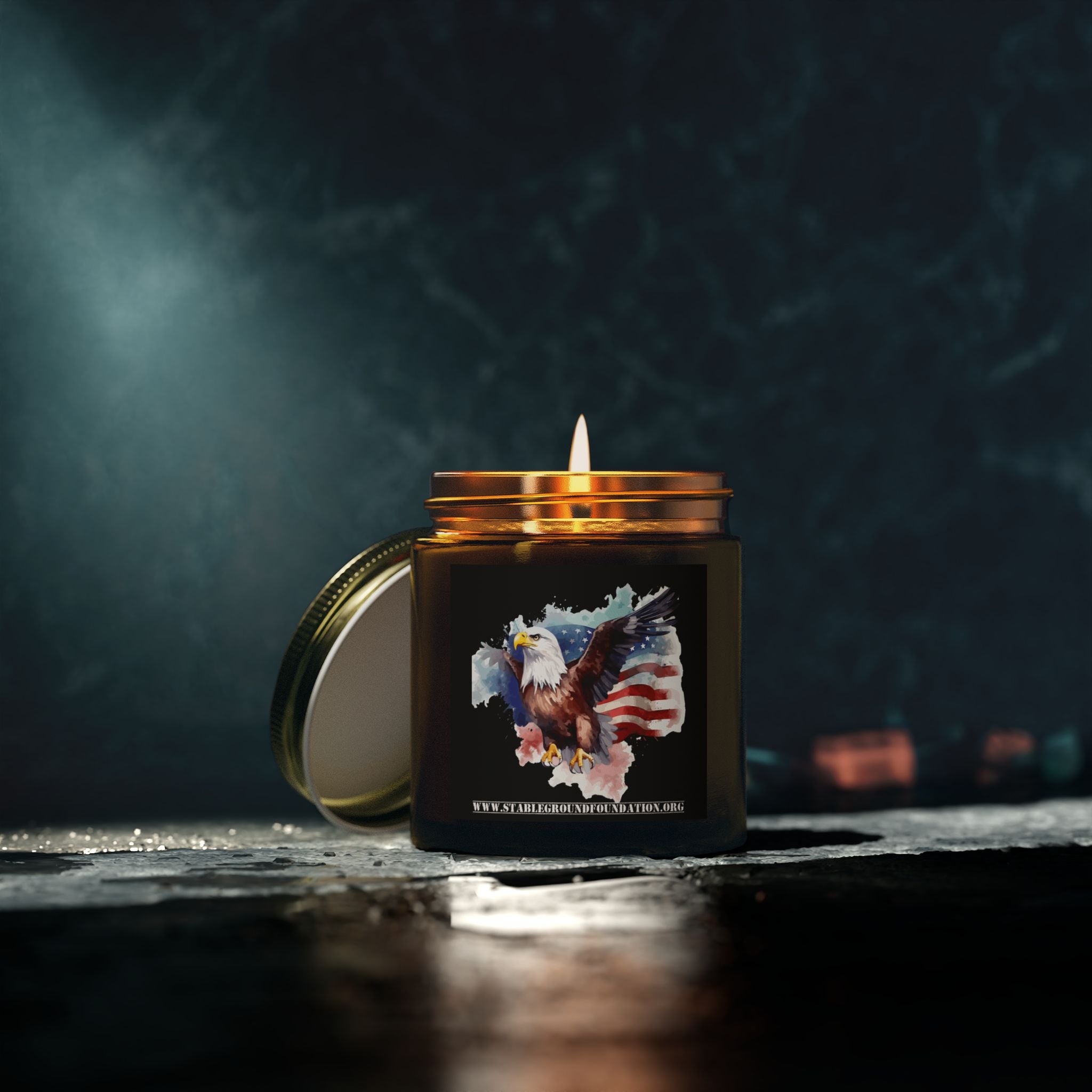 Freedom Flame Candle – Honor, Courage, and the American Spirit