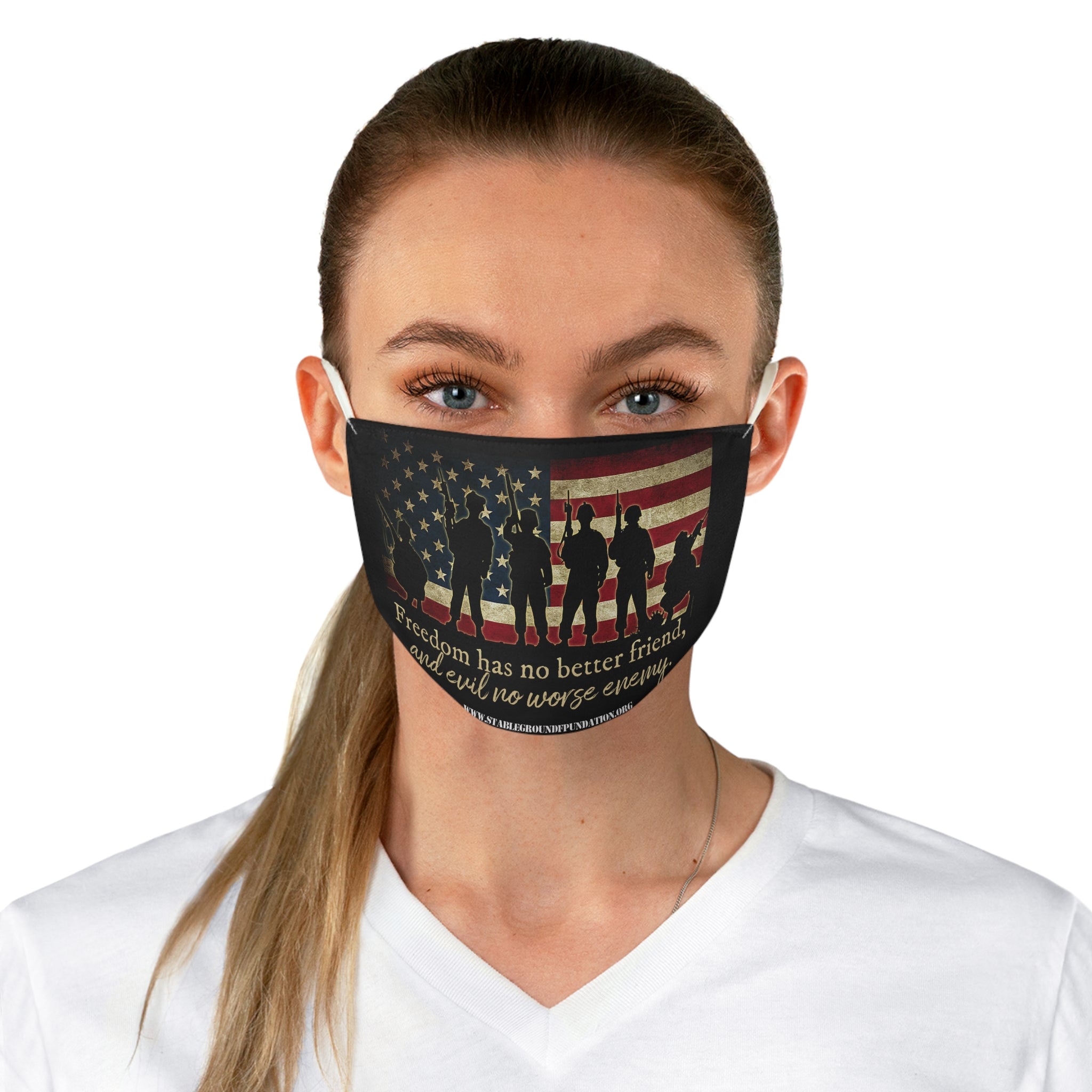 Freedom Has No Better Friend – Patriotic Veteran Face Mask