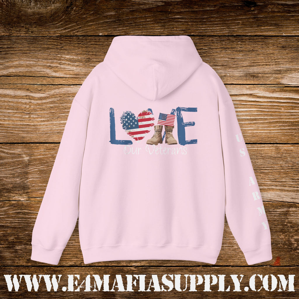 Love Our Veterans US Army Hoodie