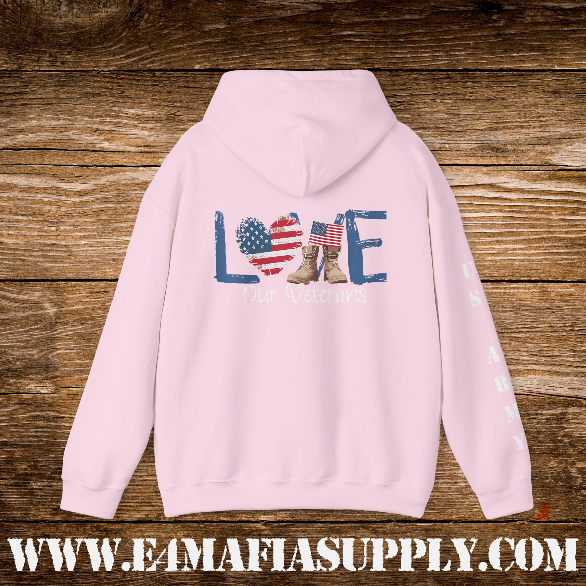 Love Our Veterans US Army Hoodie