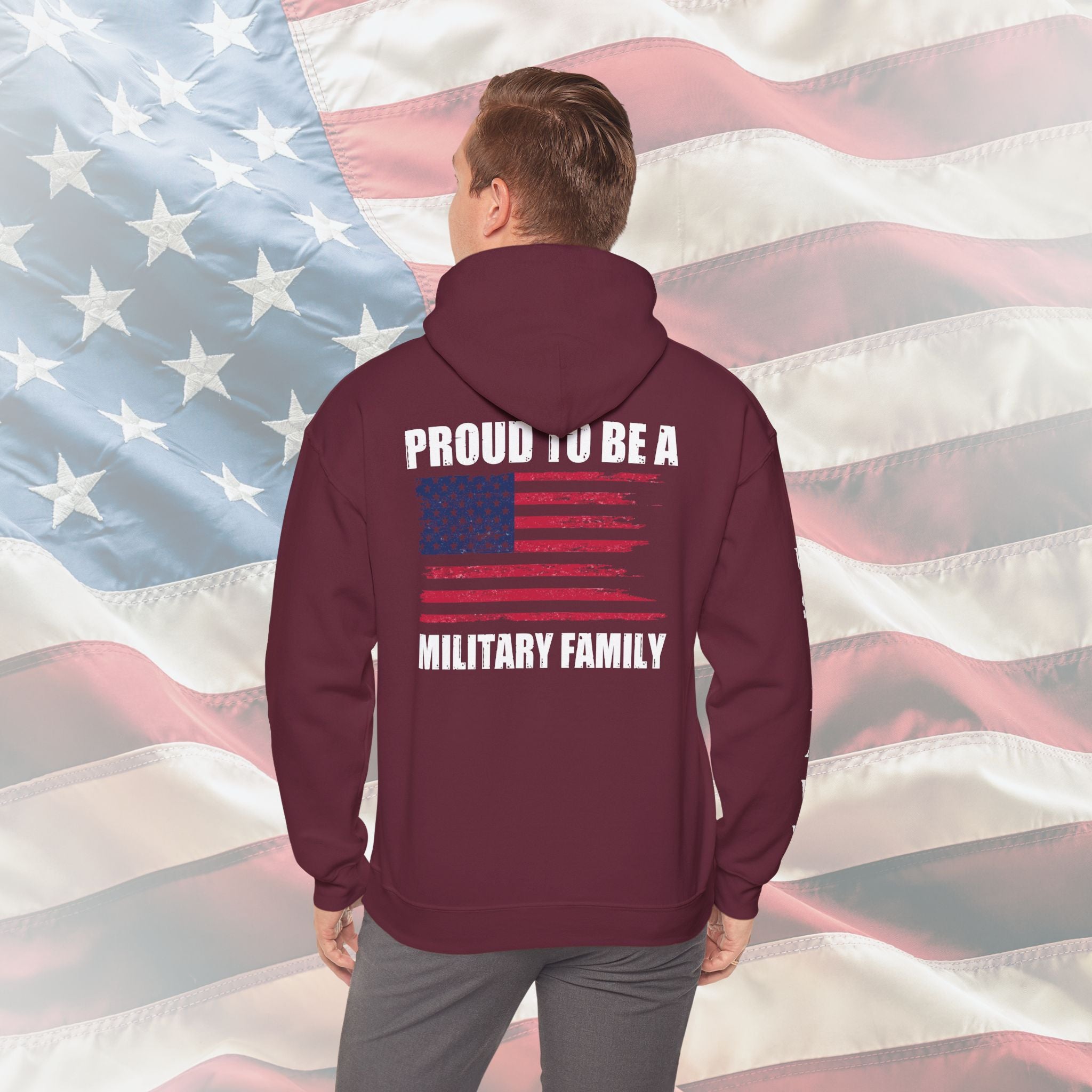 Proud to Be a Military Family – US Navy Hoodie