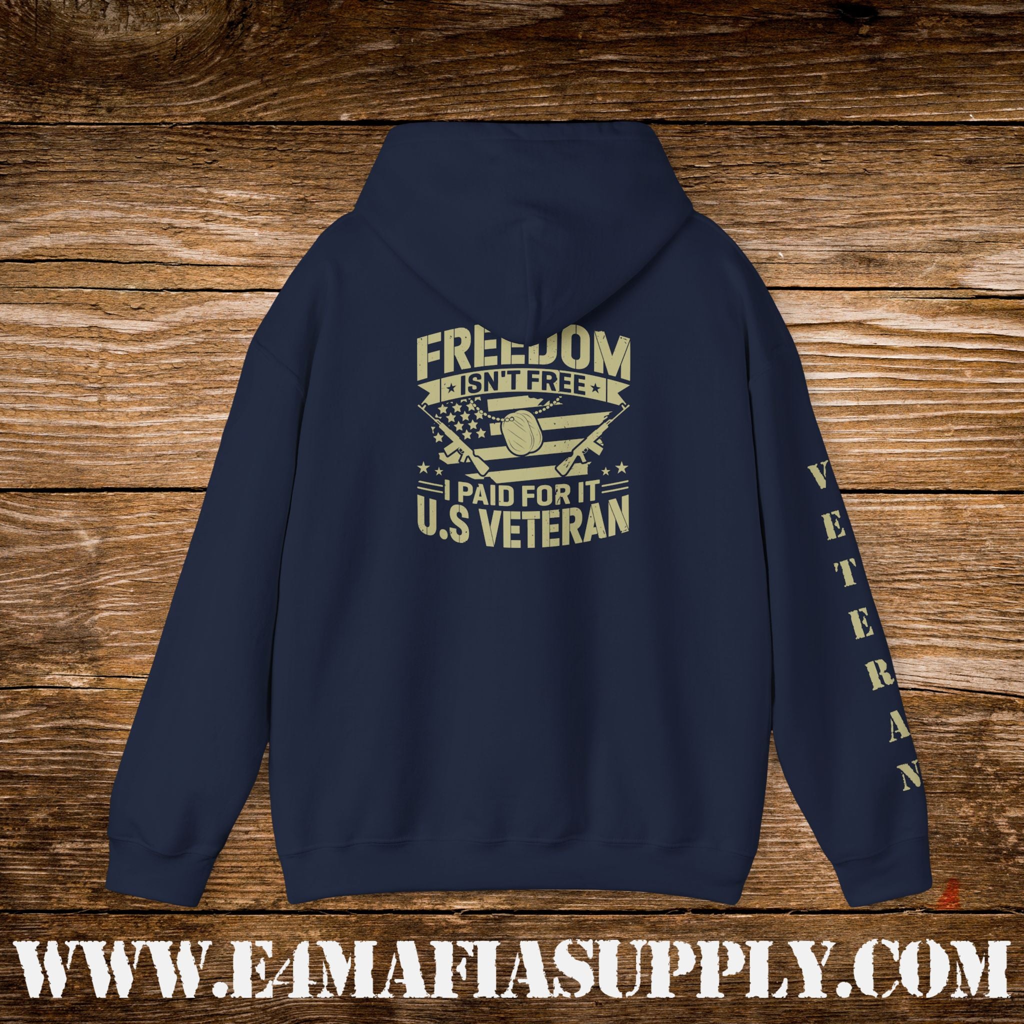“Freedom Isn’t Free – I Paid for It” U.S. Veteran Patriotic Hoodie