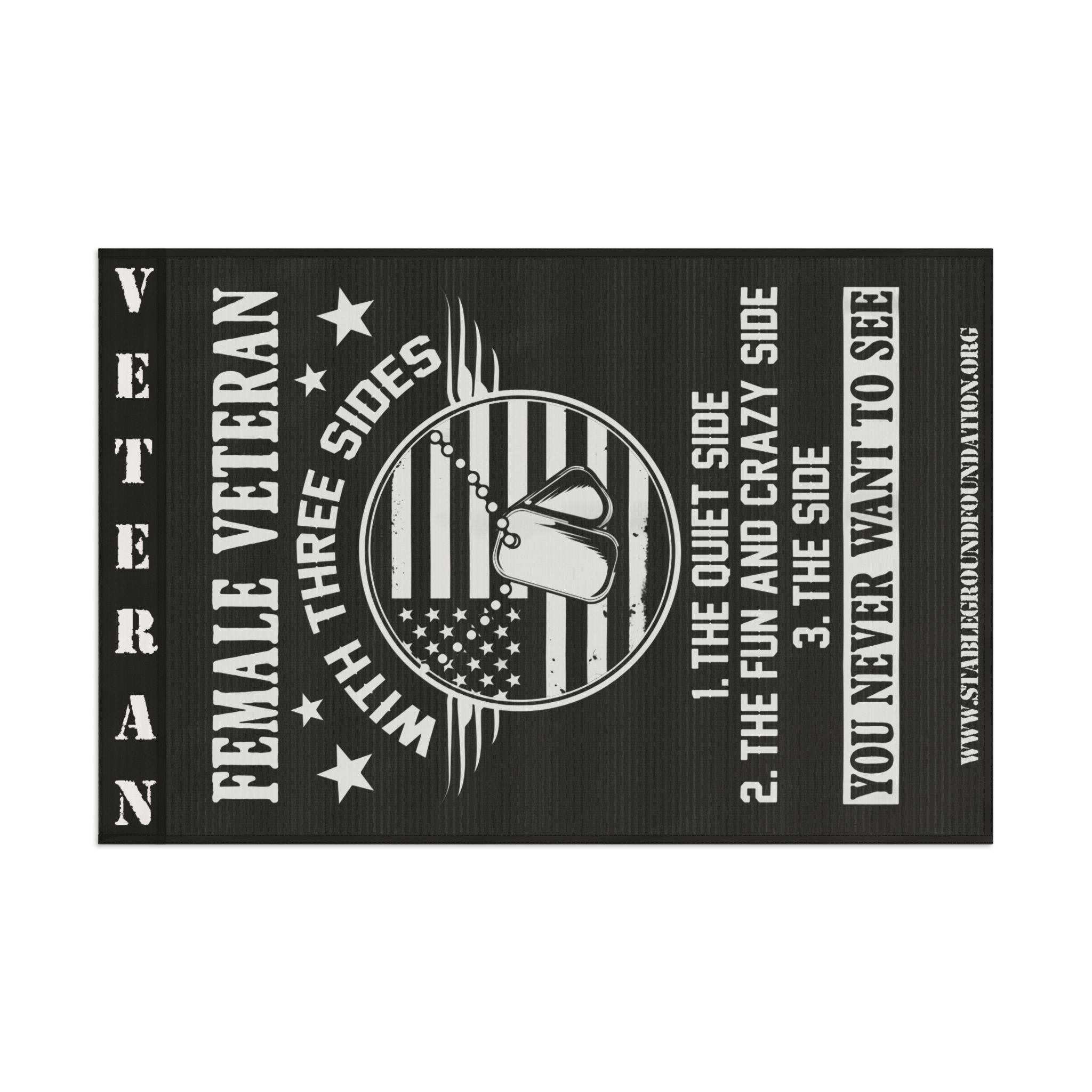 Female Veteran Flag — Three Sides of Strength, Sass, and Service