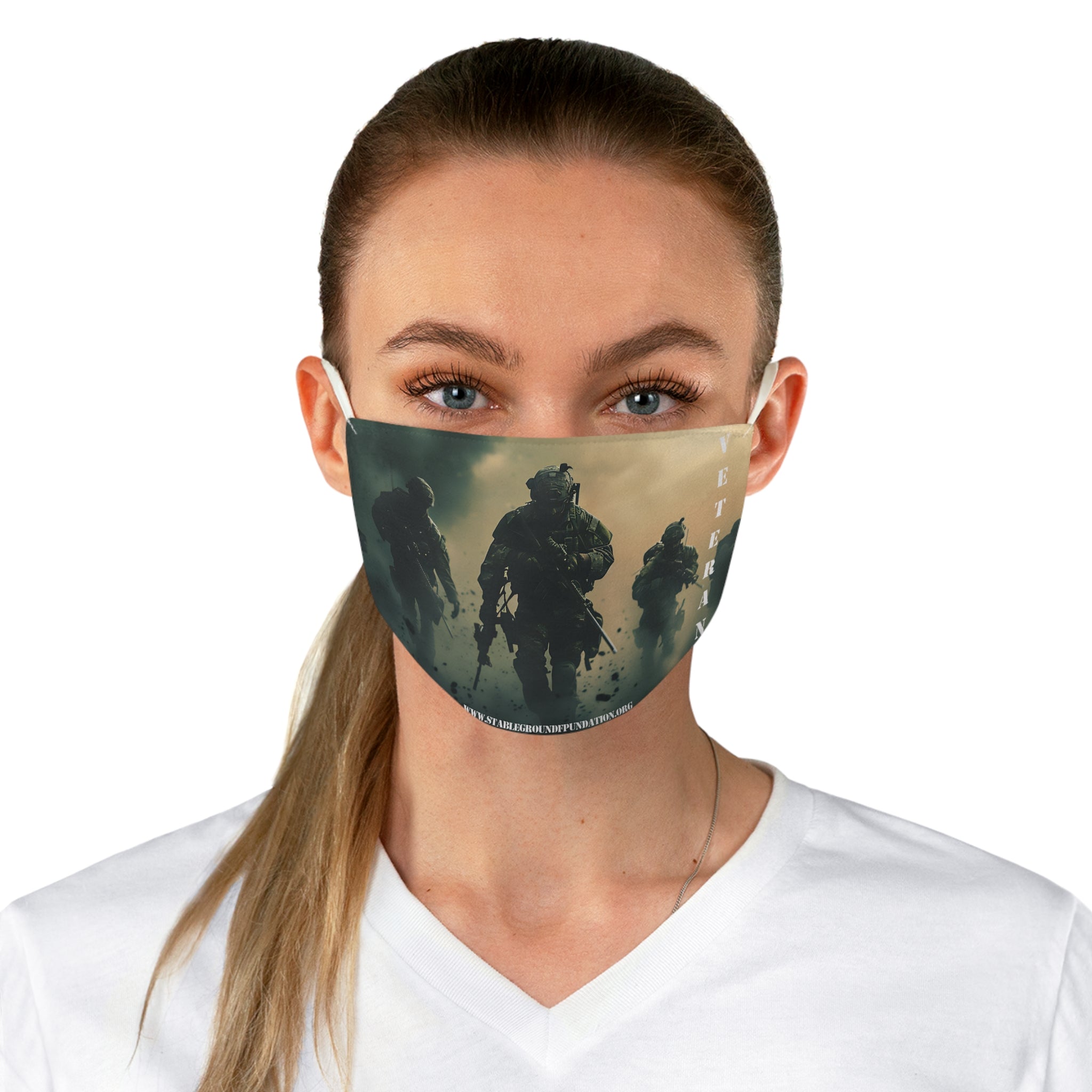 Battlefield Honor – Patriotic Veteran Soldiers Face Mask
