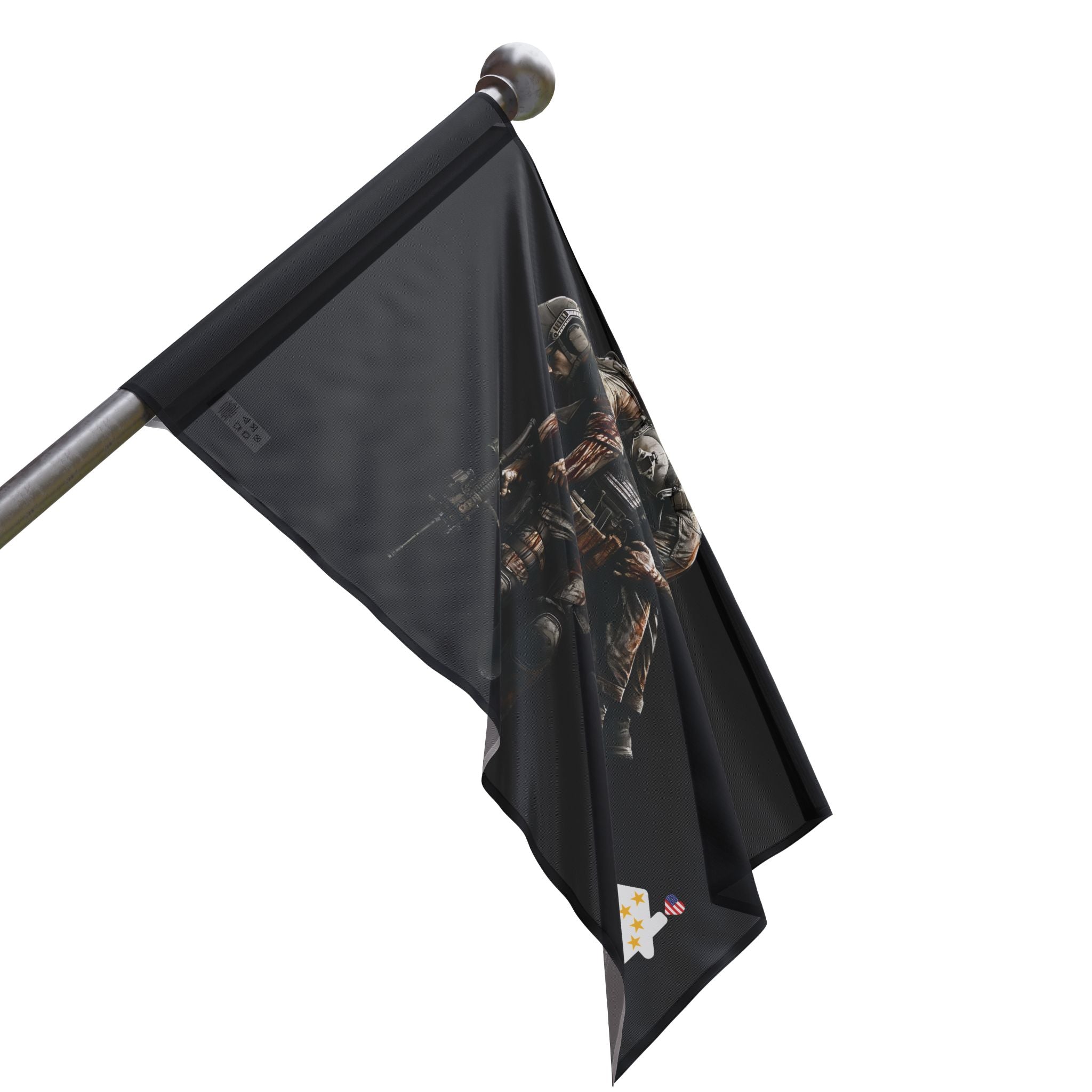 No One Left Behind — Patriotic Flag Honoring Sacrifice and Brotherhood