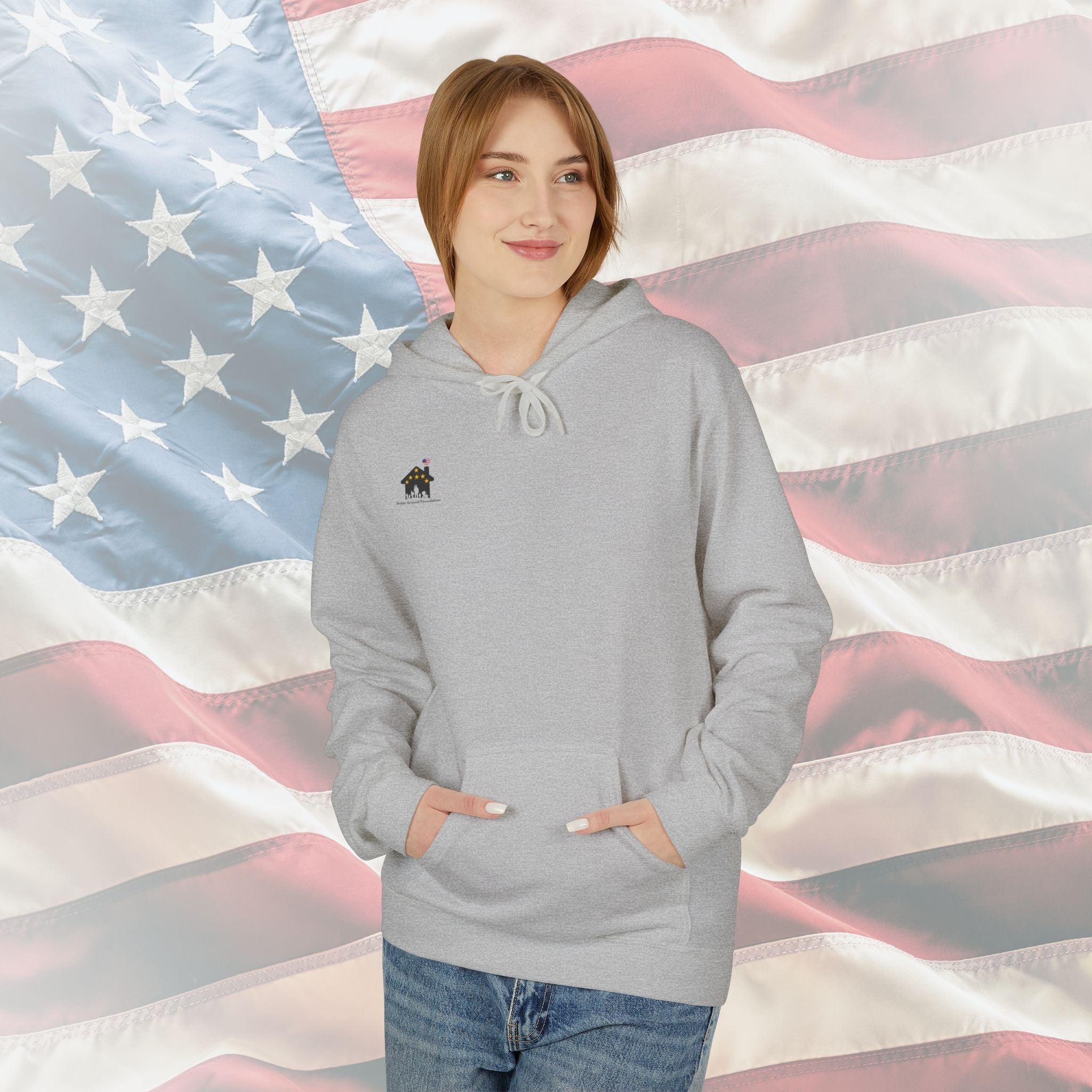 Copy of “Heroes Don’t Wear Capes – They Wear Dog Tags & Combat Boots” Patriotic Military Hoodie