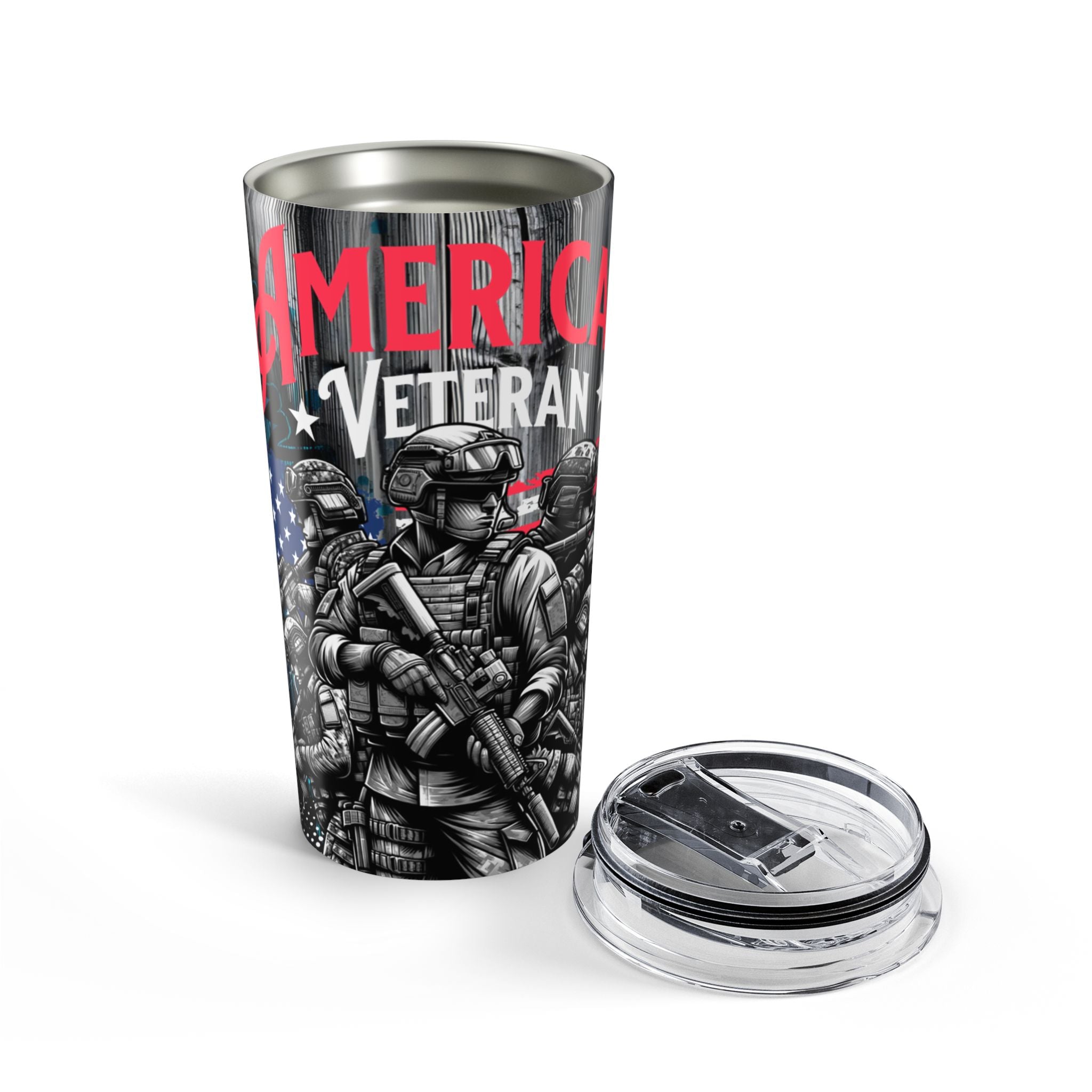 American Veteran — Bold Patriotic Tumbler for the Brave and the Proud