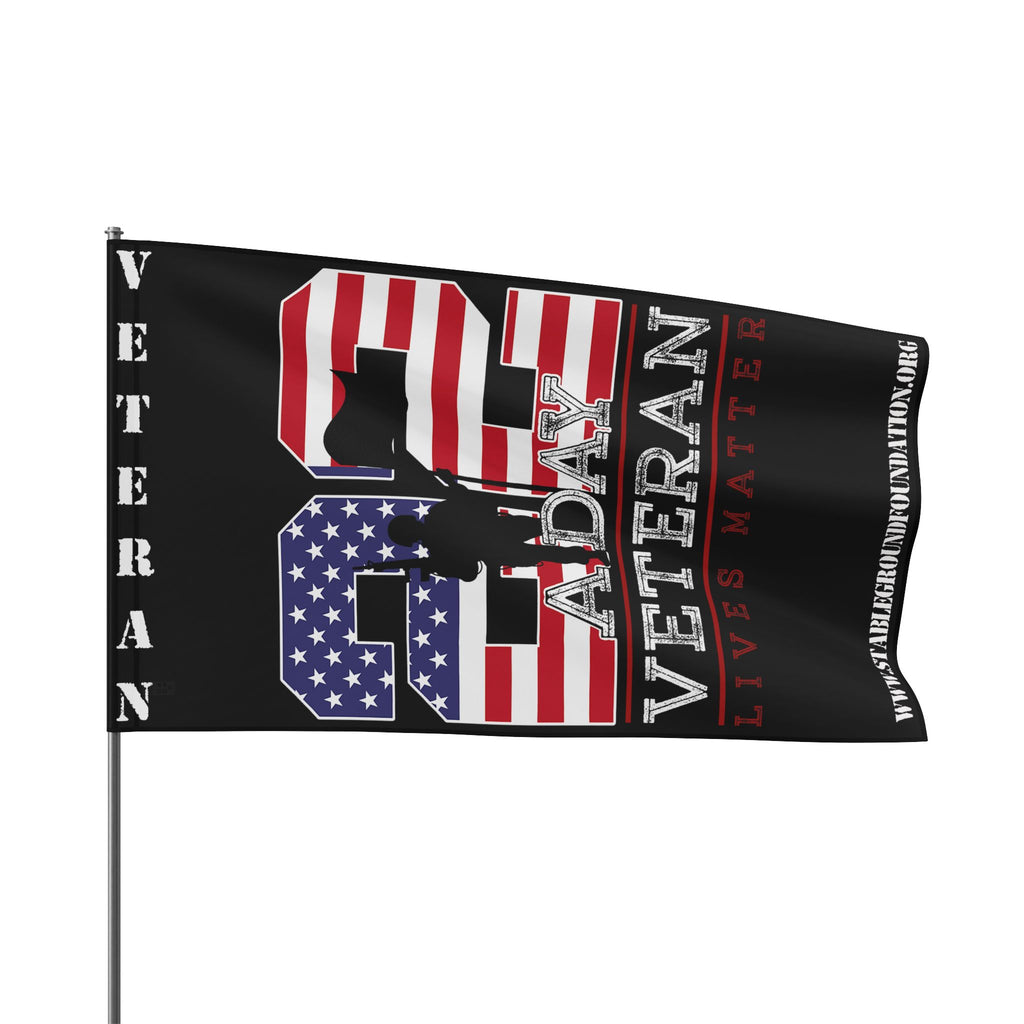22 A Day — Veteran Lives Matter Awareness Flag for Support and Hope