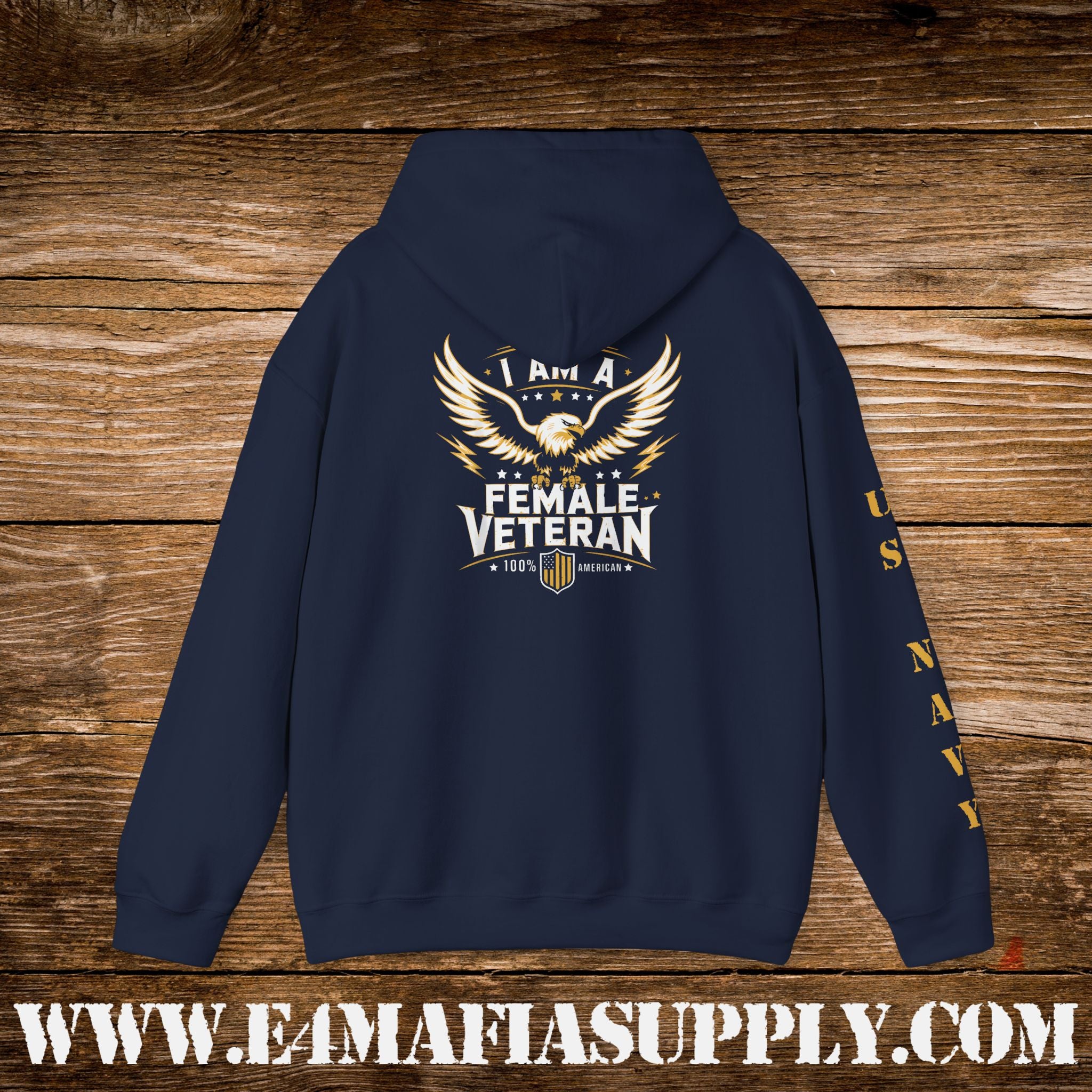 I Am a Female Veteran US Navy Hoodie