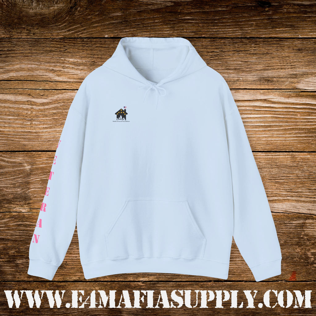 Female Veteran With Three Sides Hoodie