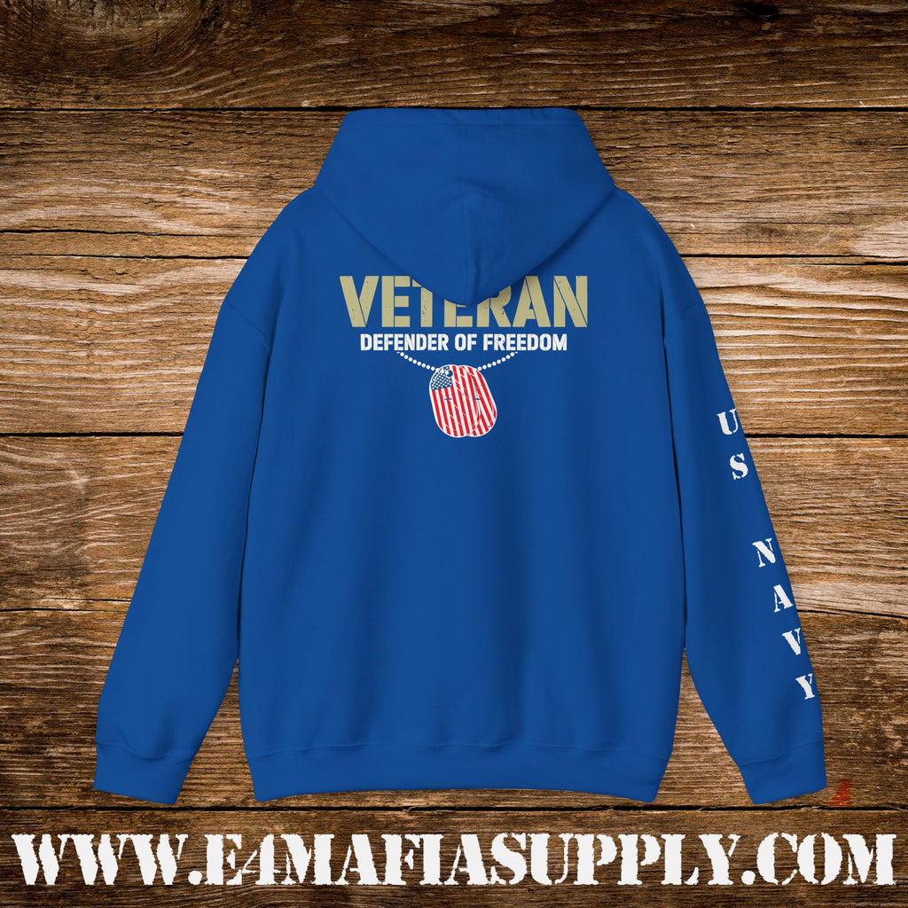 Veteran – Defender of Freedom – US Navy Hoodie
