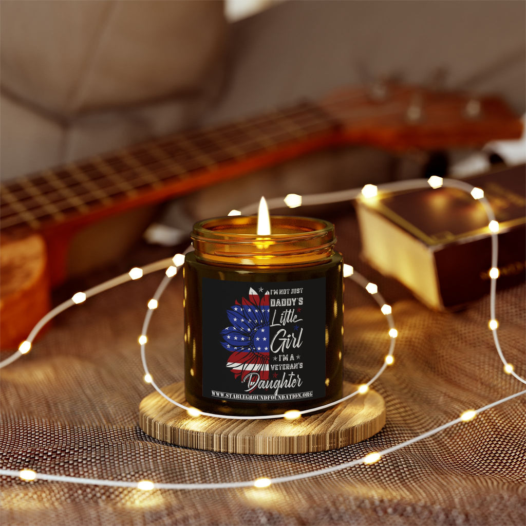 Daddy’s Little Girl Veteran’s Daughter Candle | Patriotic Gift for Proud Military Families