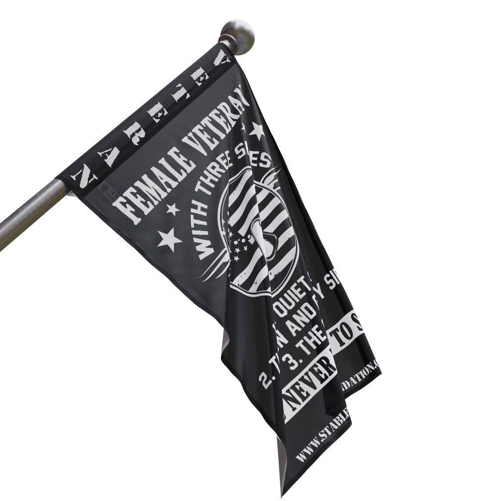 Female Veteran Flag — Three Sides of Strength, Sass, and Service