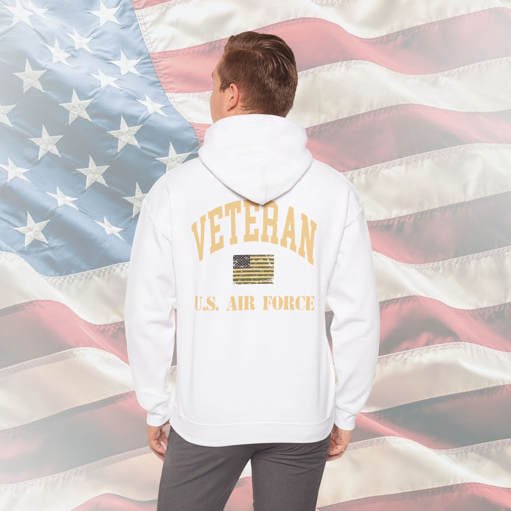 “U.S. Air Force Veteran Flag” Military Pride Hoodie