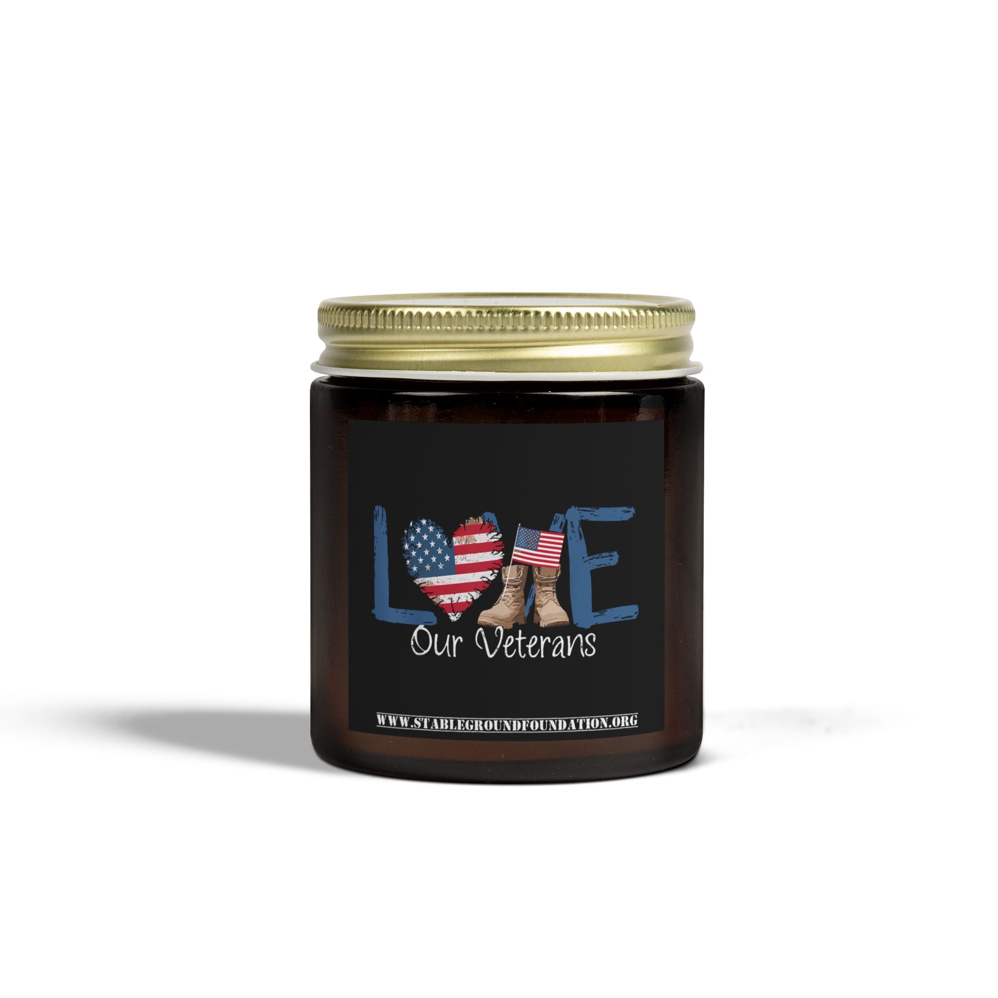 Love Our Veterans Candle — A Blue Flame of Gratitude