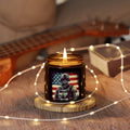 American Hero Candle | Soldier with Flag Patriotic Tribute Jar