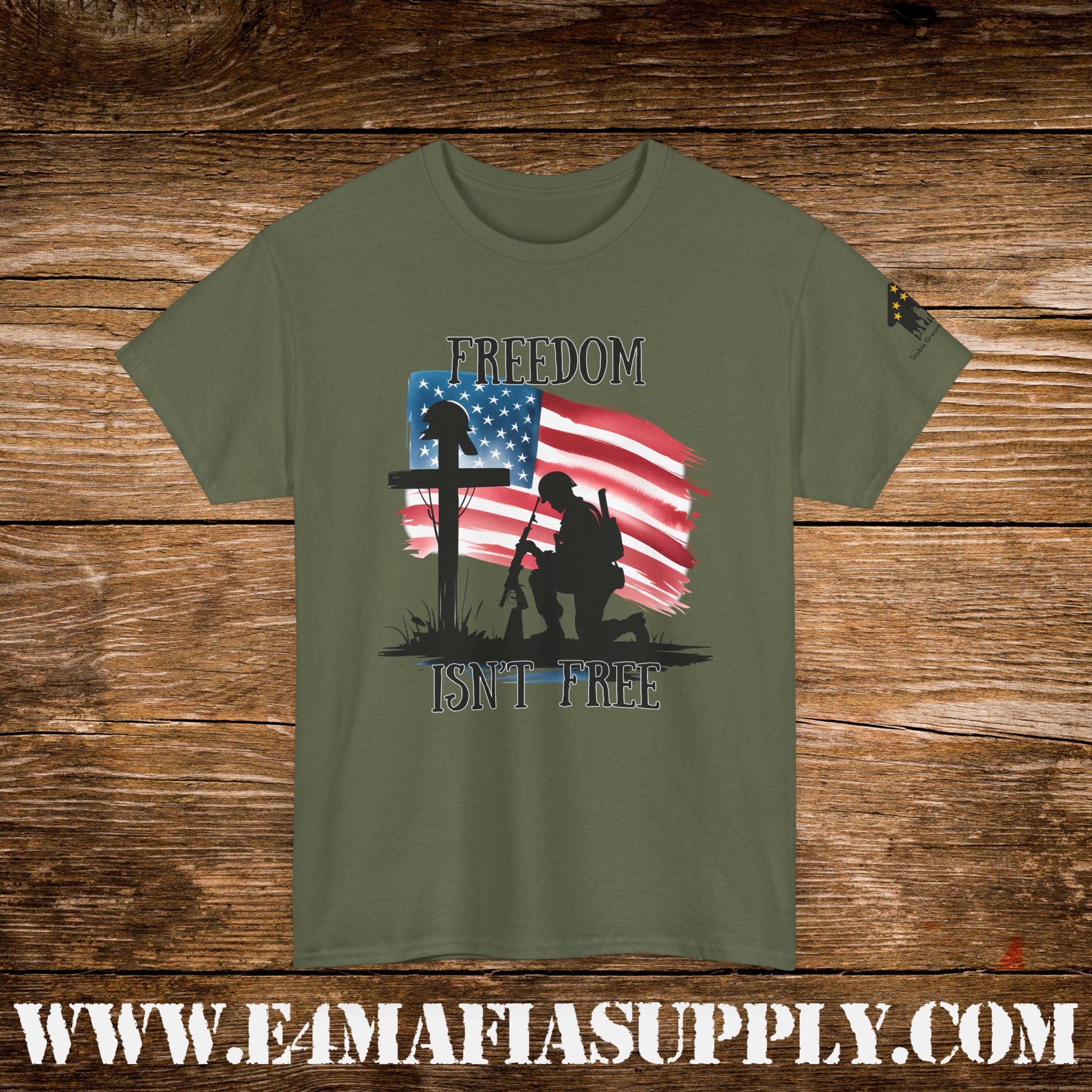 “Freedom Isn’t Free” – Patriotic Fallen Soldier Memorial T-Shirt
