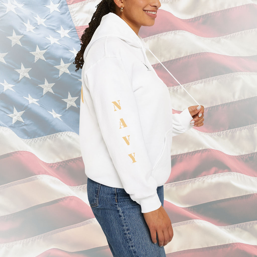 “Navy Veteran Flag” Military Pride Hoodie