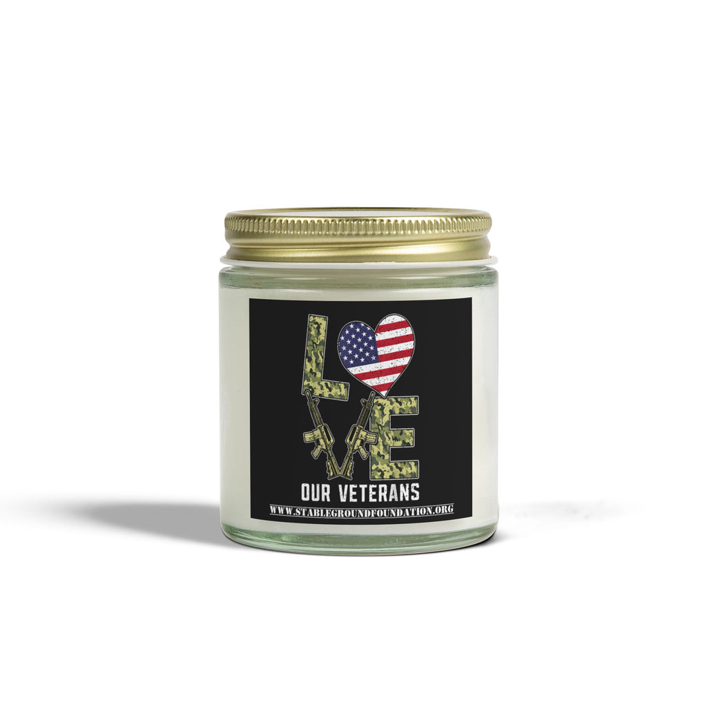 Love Our Veterans Candle — Light That Honors Those Who Served