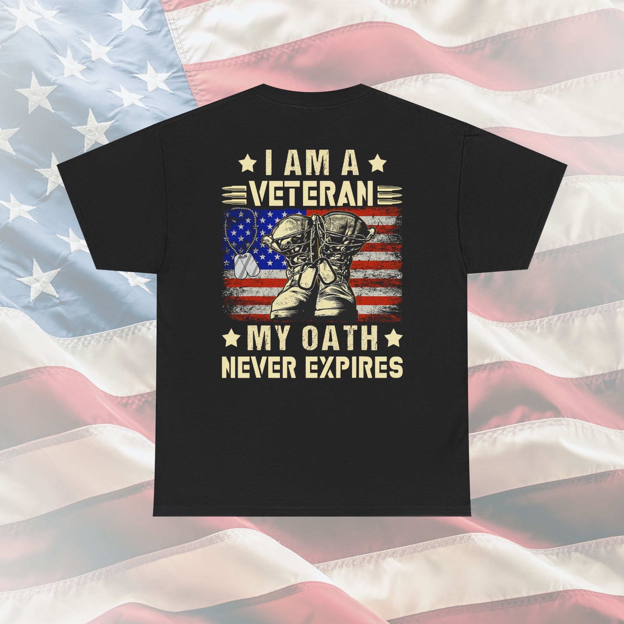 I Am A Veteran: The Unwavering Oath Tee for American Patriots Whose Duty Never Ends