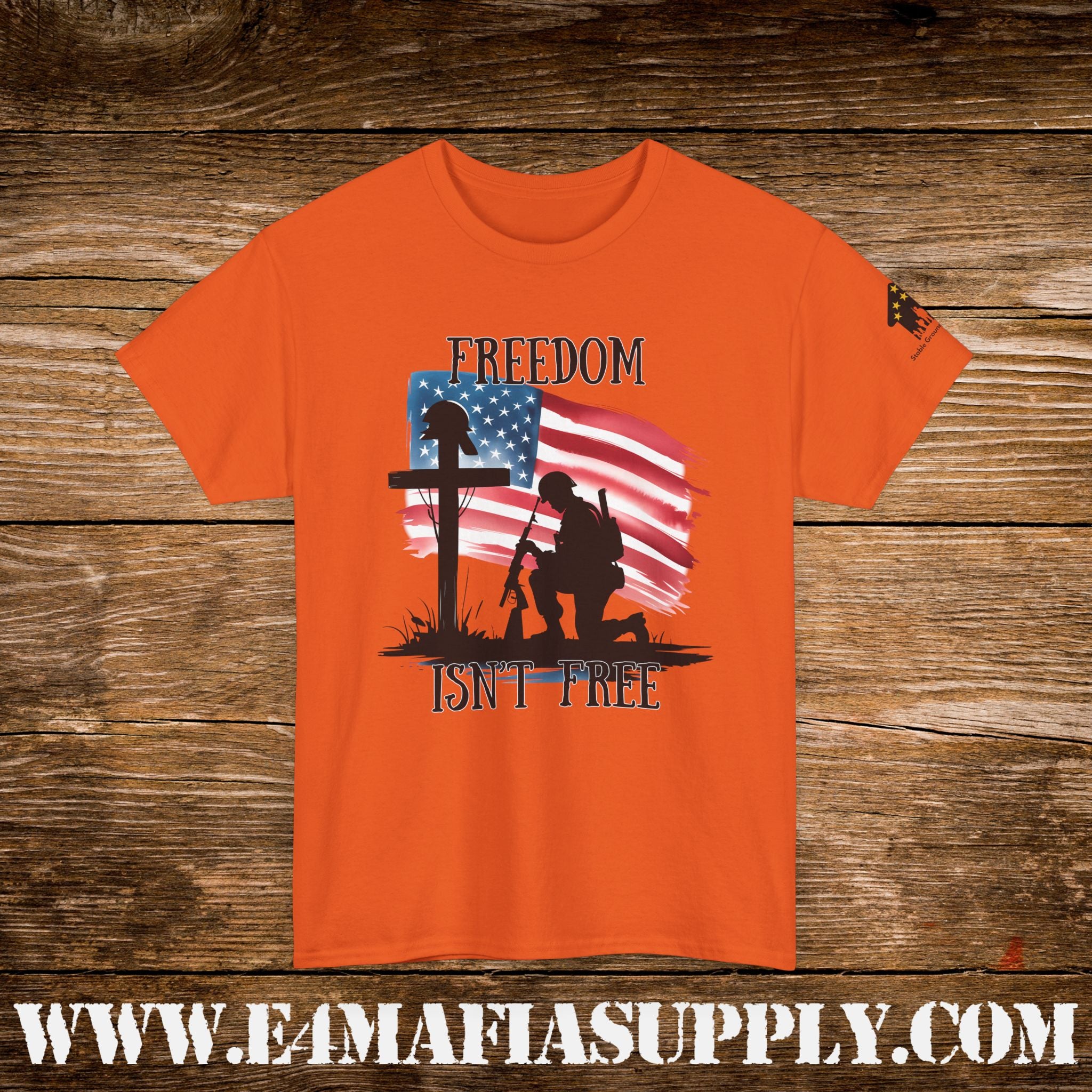 “Freedom Isn’t Free” – Patriotic Fallen Soldier Memorial T-Shirt